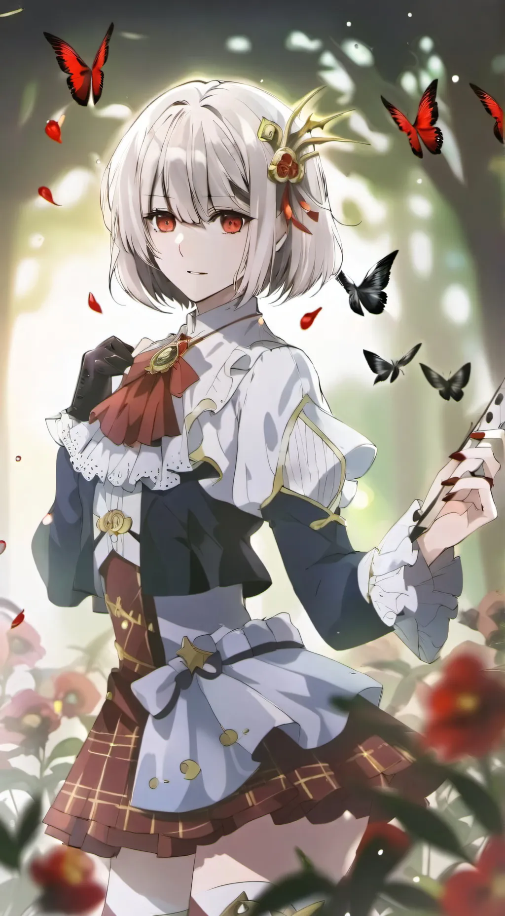 ai character: kiara Yoi~ background