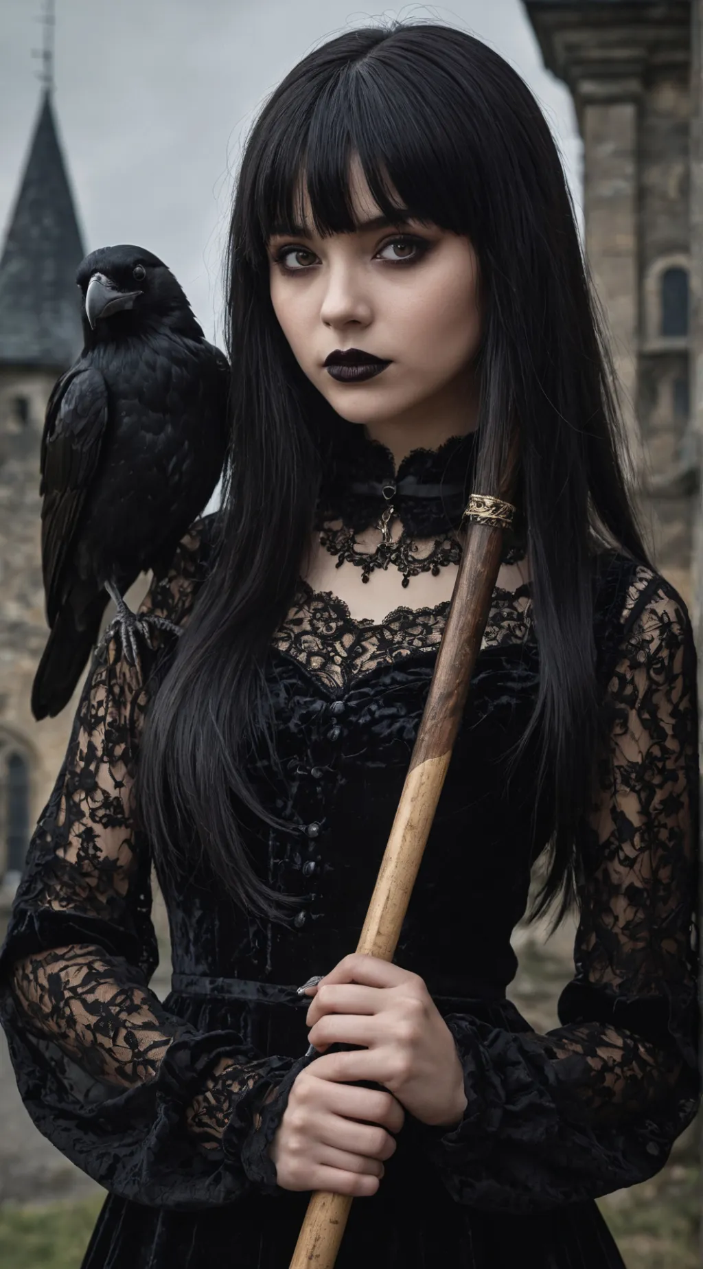 ai character: Wensday background