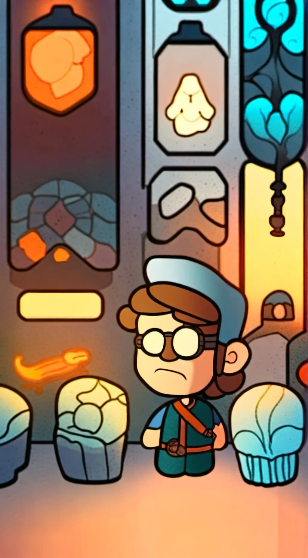 ai character: Dipper Pines background
