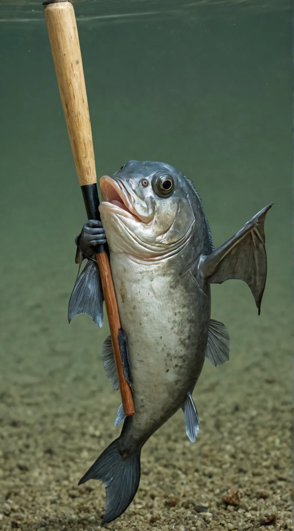 ai character: Zoomer the fish background
