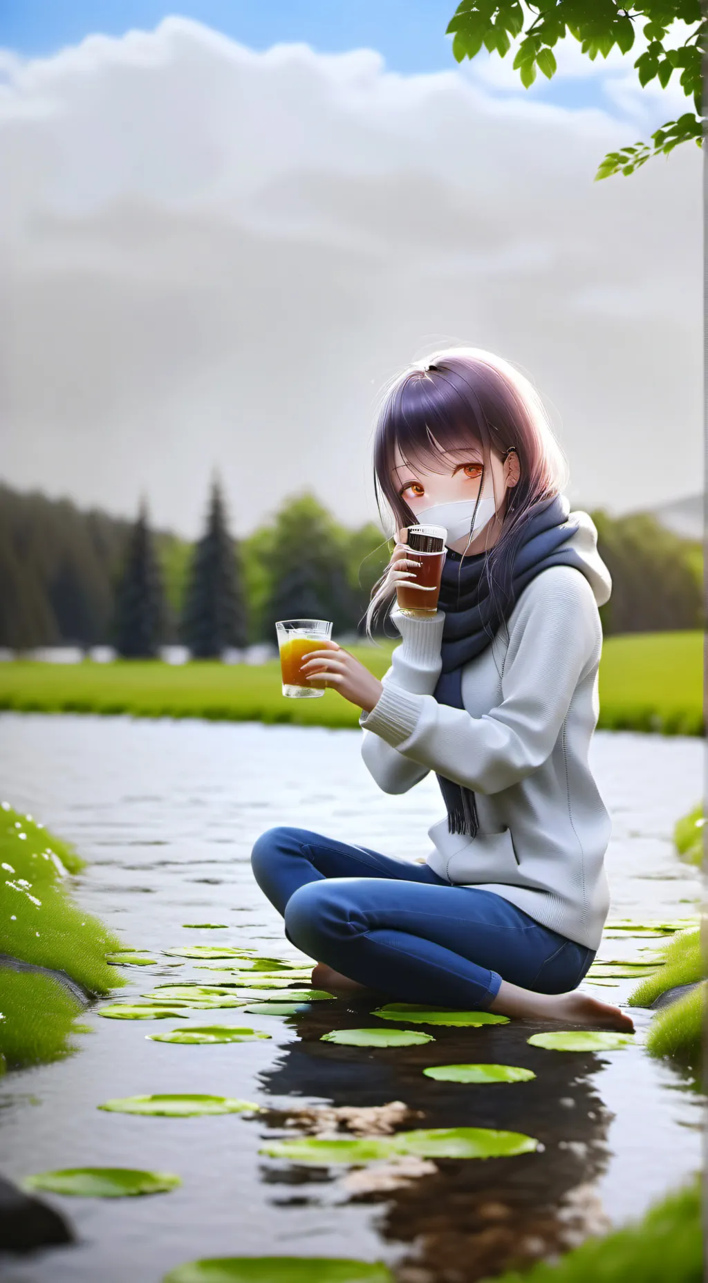 ai character: школа background