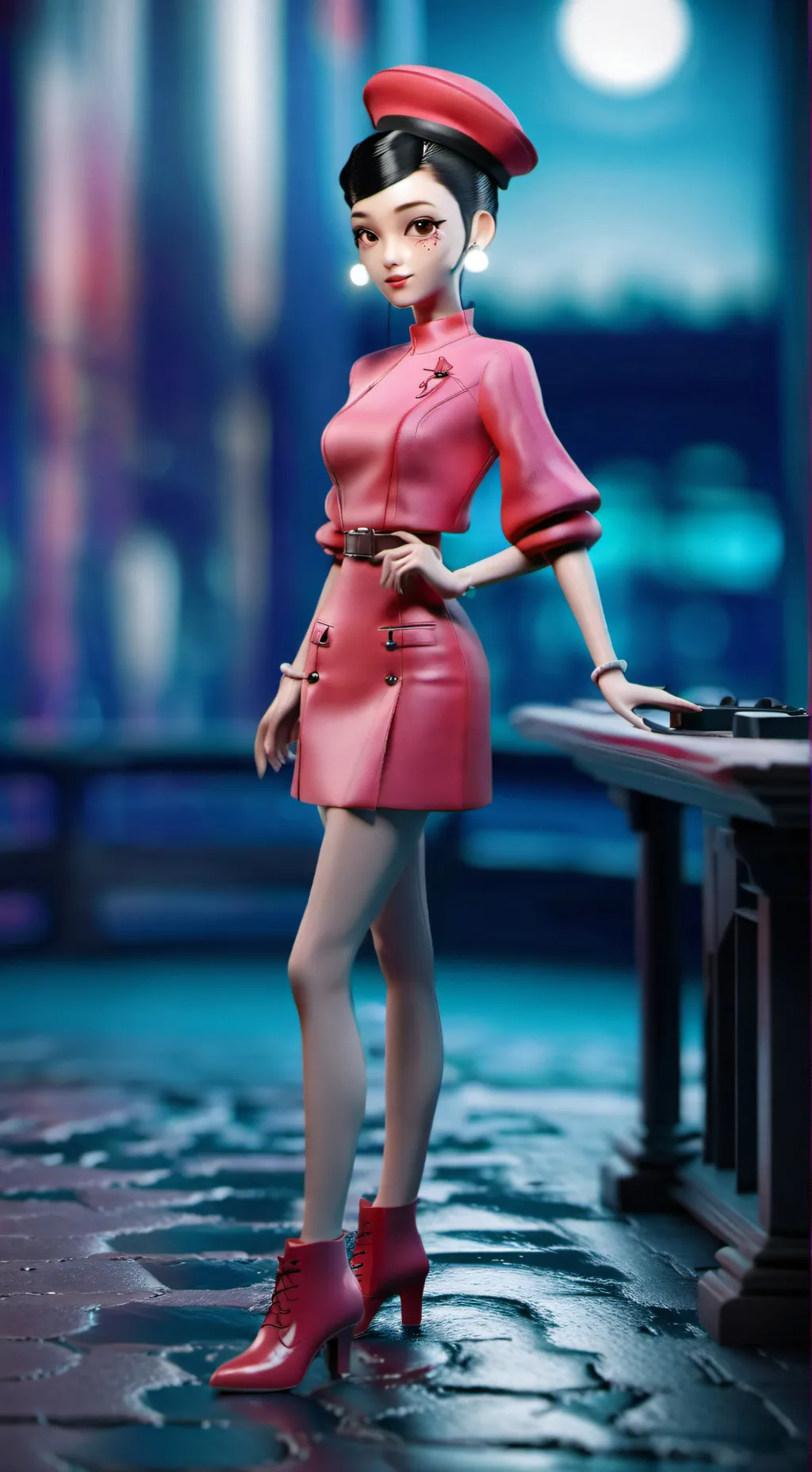 ai character: ella  raise background
