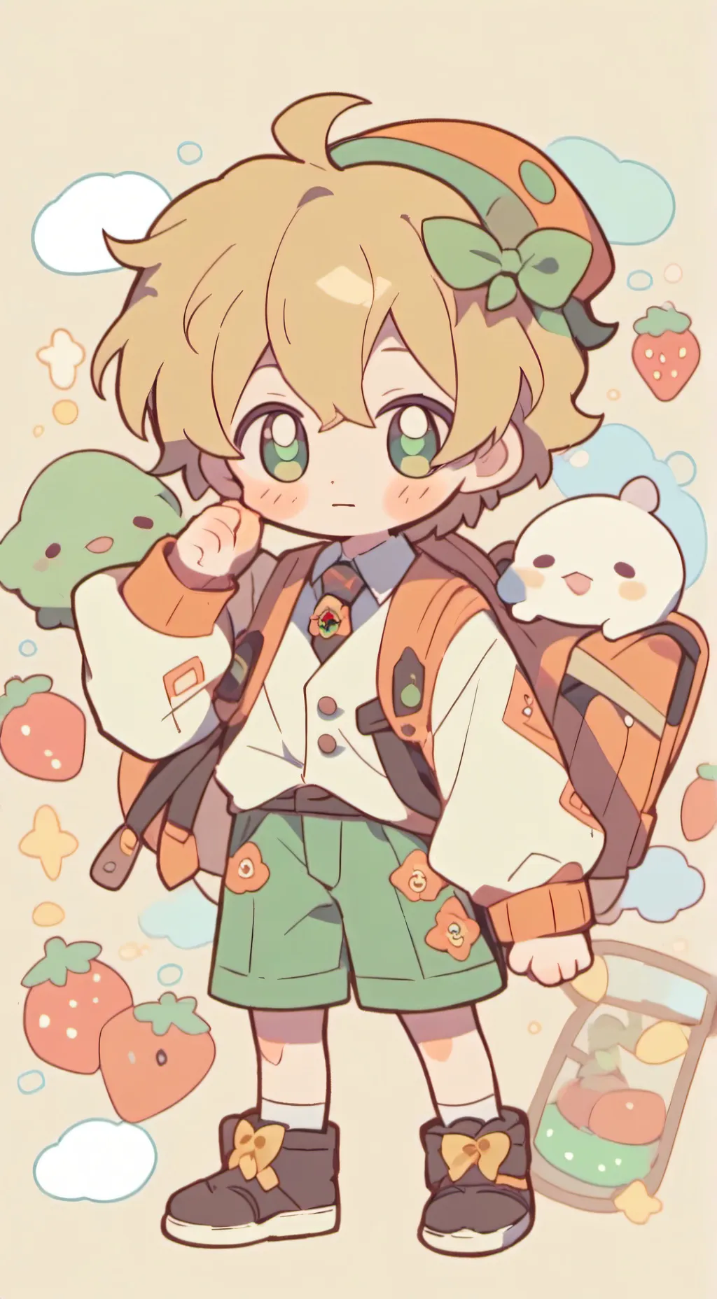 ai character: 黄梓潼 background
