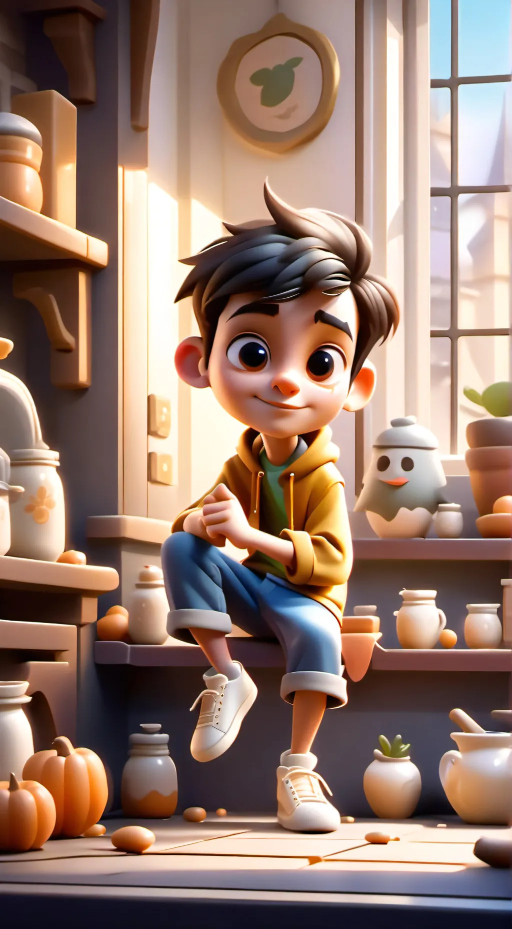 ai character: Leo background