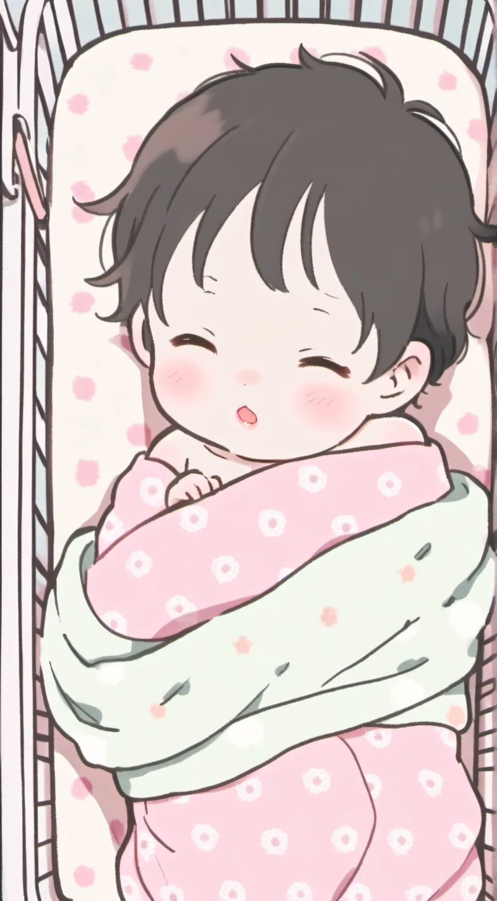 ai character: Luna (baby girl) background