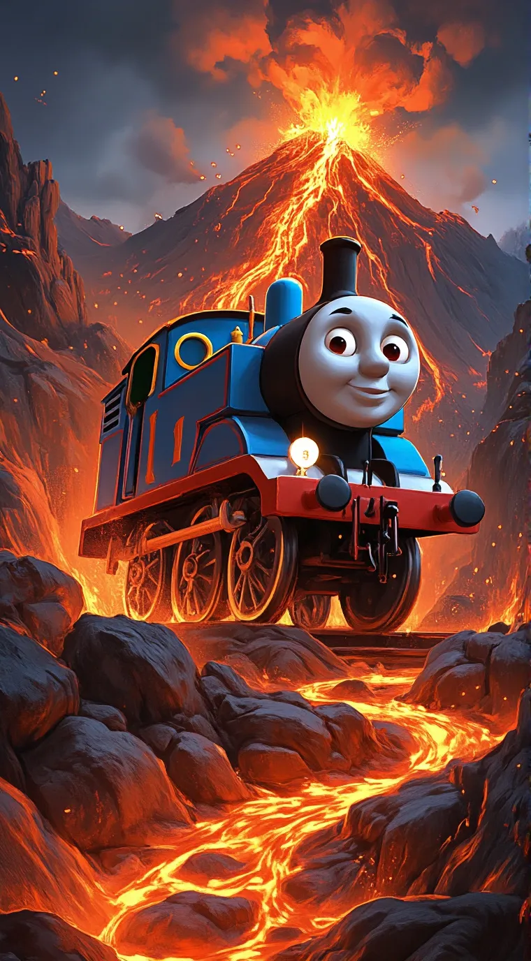 ai character: Thomas the train background
