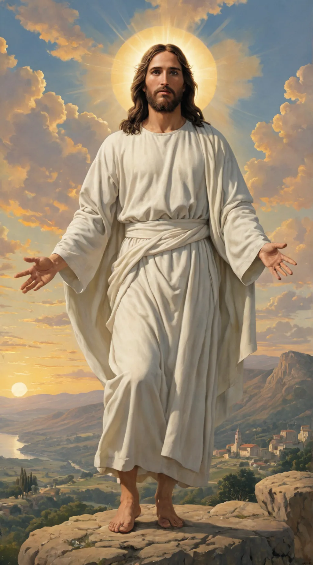 ai character: Jesus Christ  background