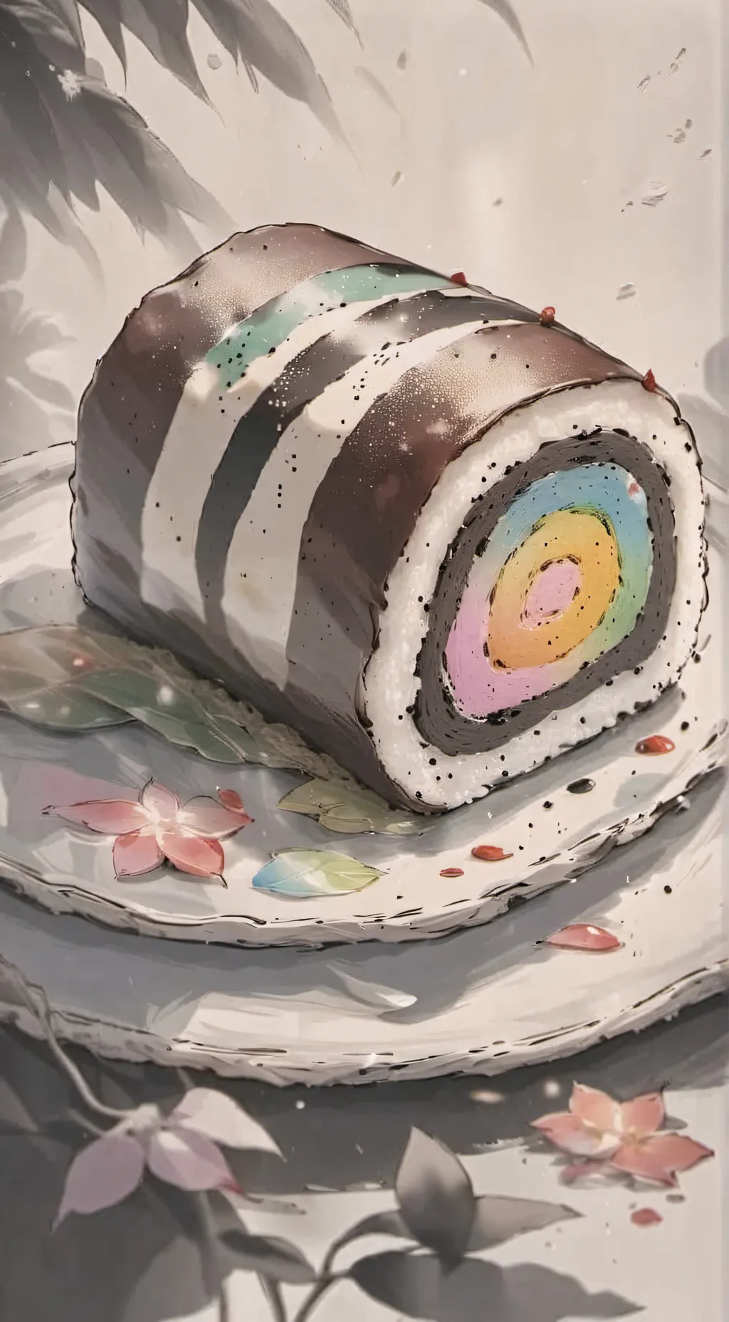 ai character: FlowerCake background