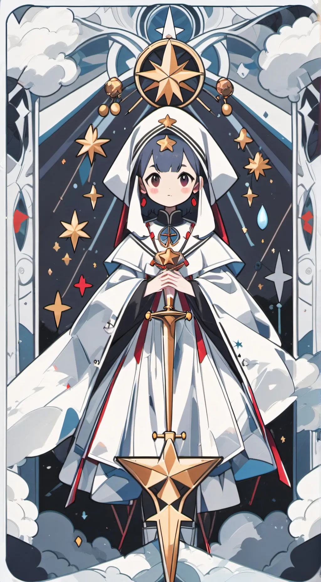 ai character: château de linfini background