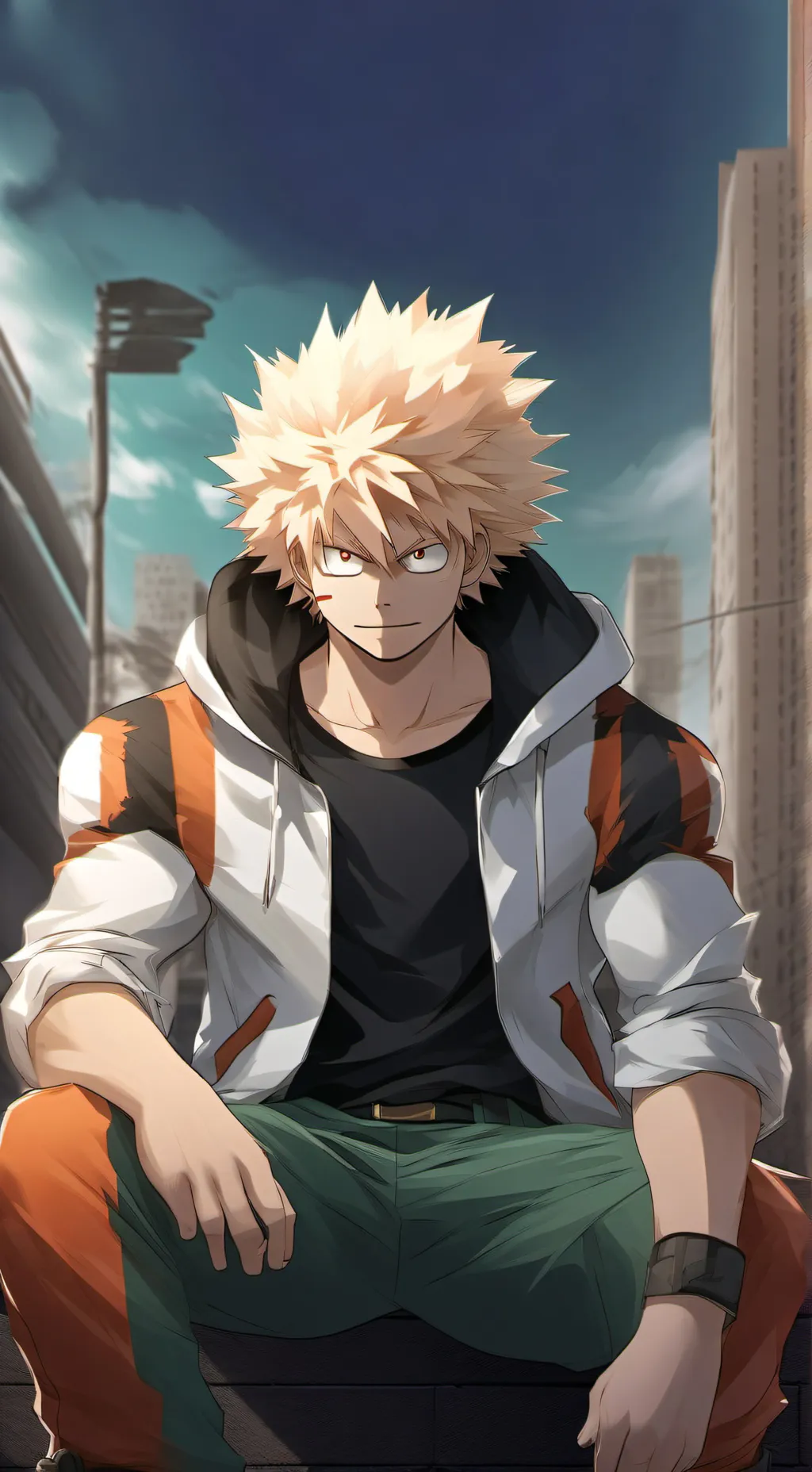 ai character: Bakugo  background