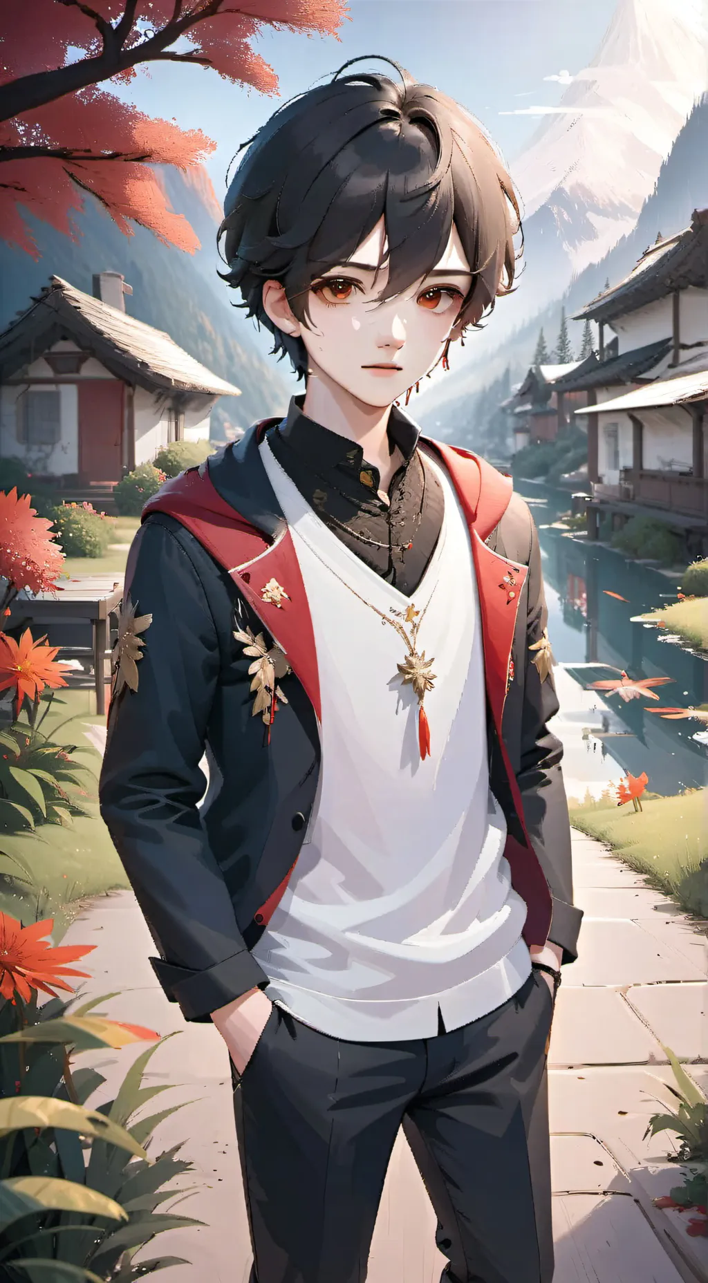 ai character: ven  background