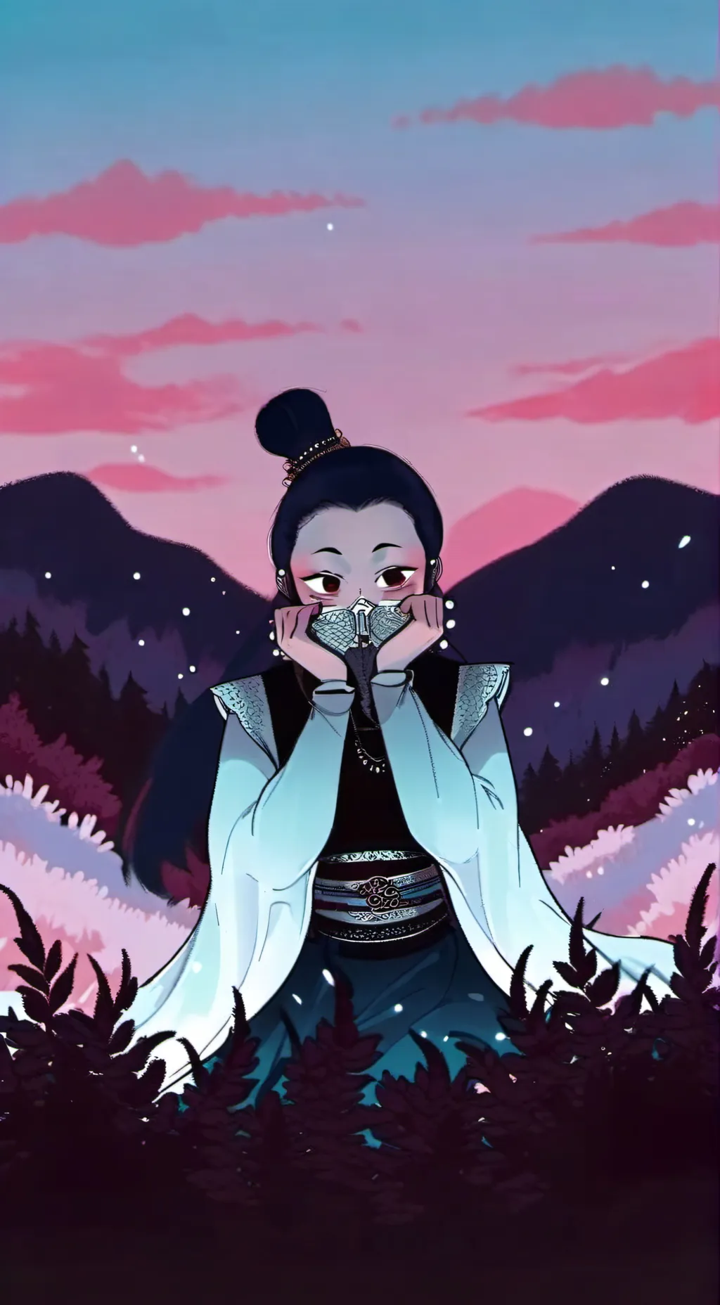 ai character: Dw but Pick mes background