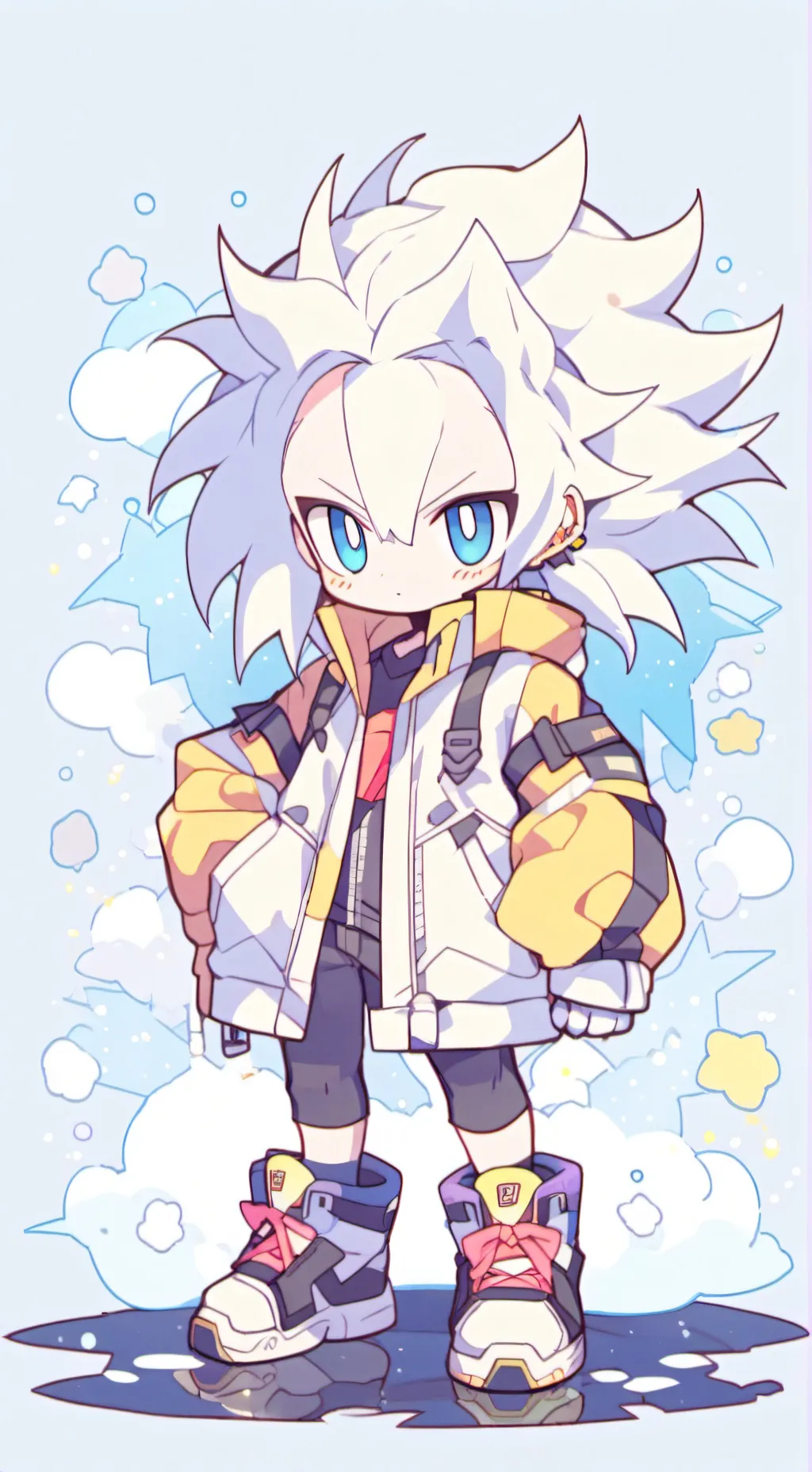 ai character: Anime sonic background