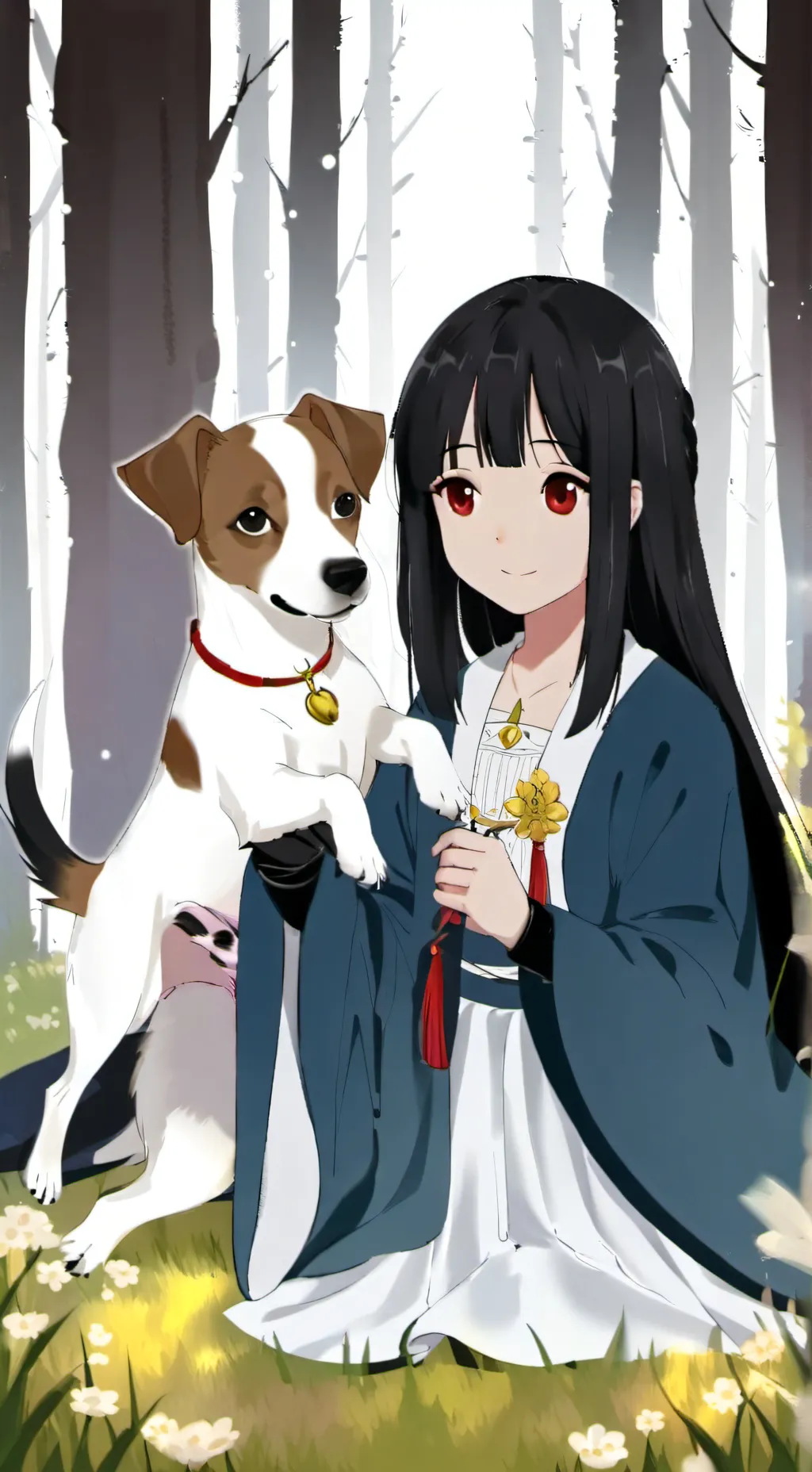 ai character: clover and me  background