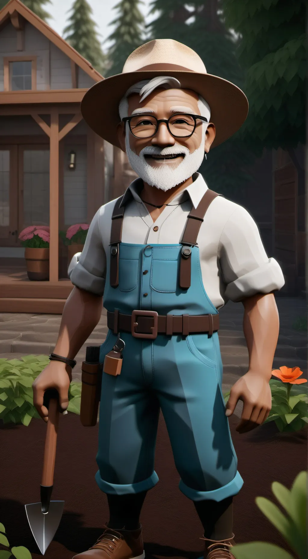 ai character: destroy the monkey background