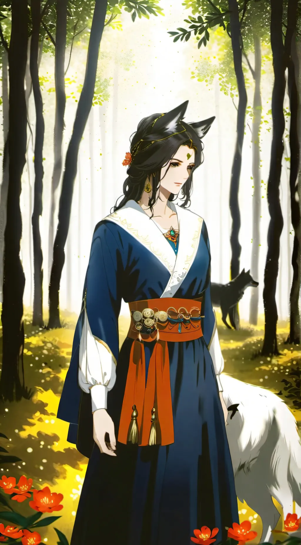 ai character: bella the wolf background