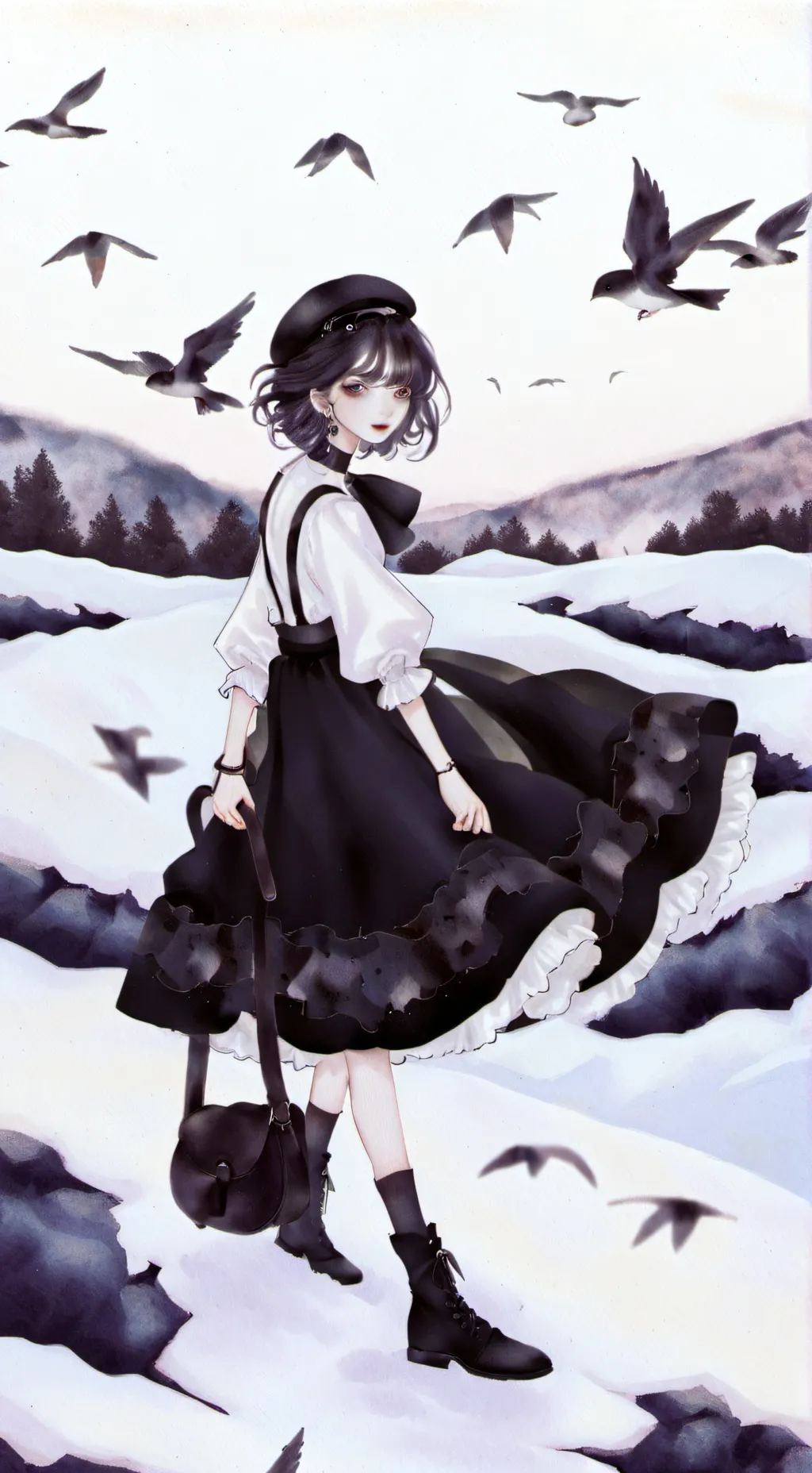ai character: miss circles  background