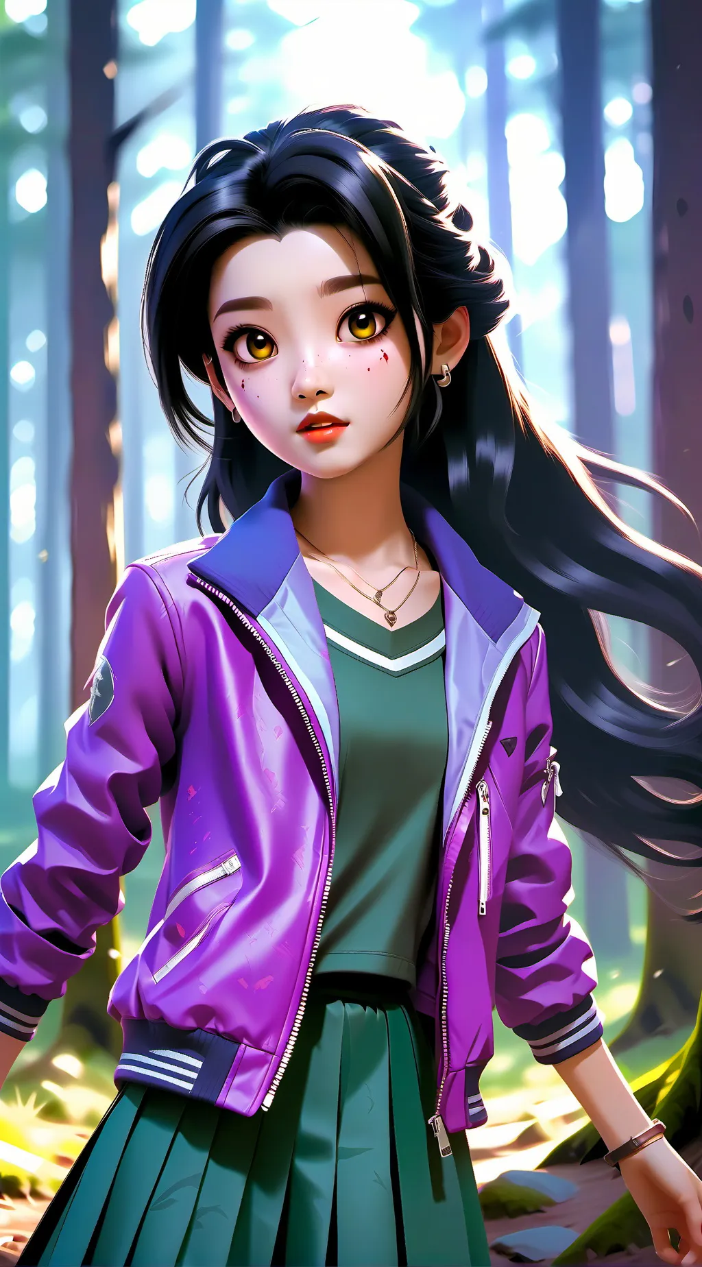 ai character: Aphmau Apocalypse background