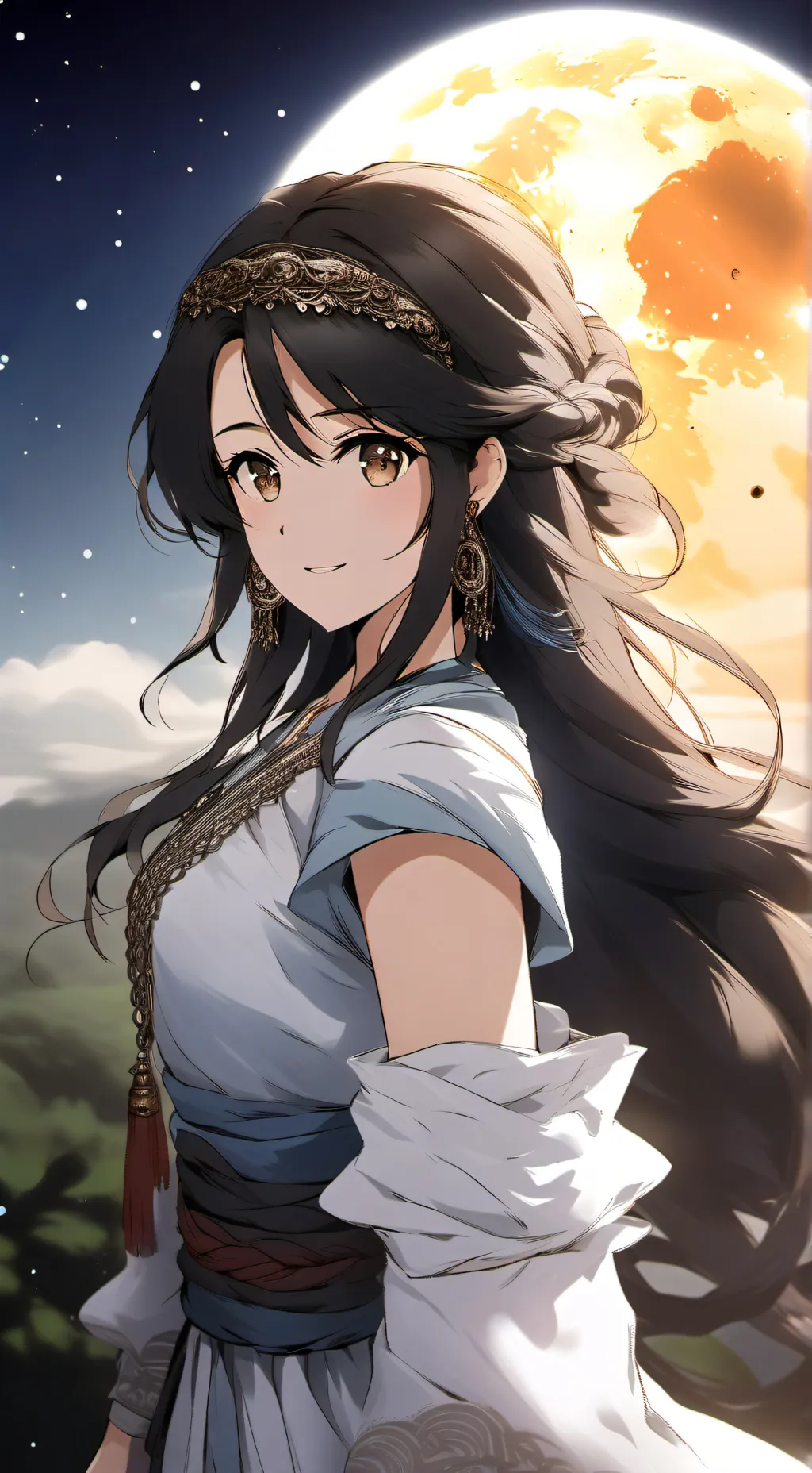 ai character: luna background