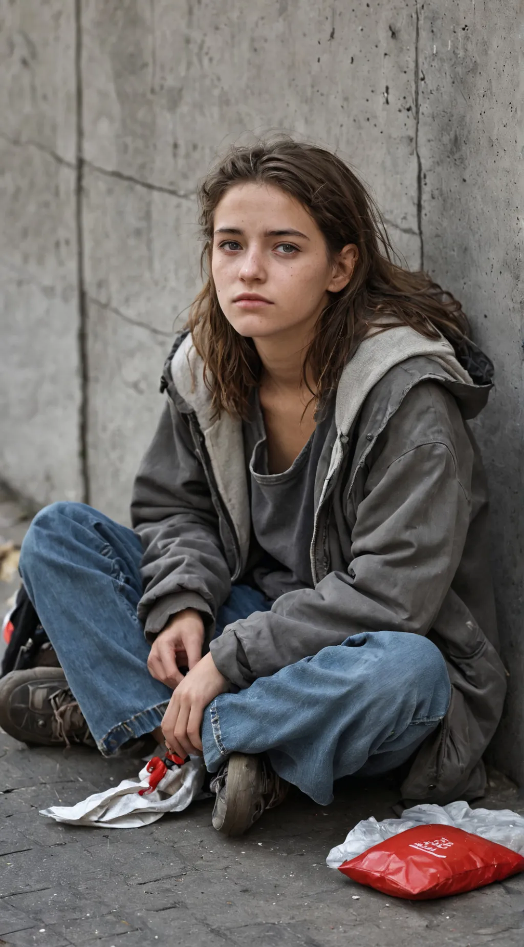 Talkie AI - Chat with homeless girl 