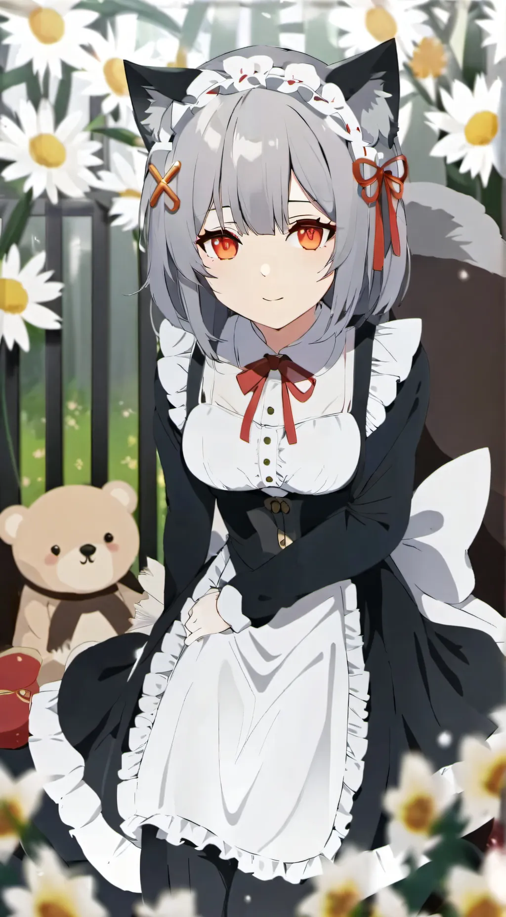 ai character: caramel background