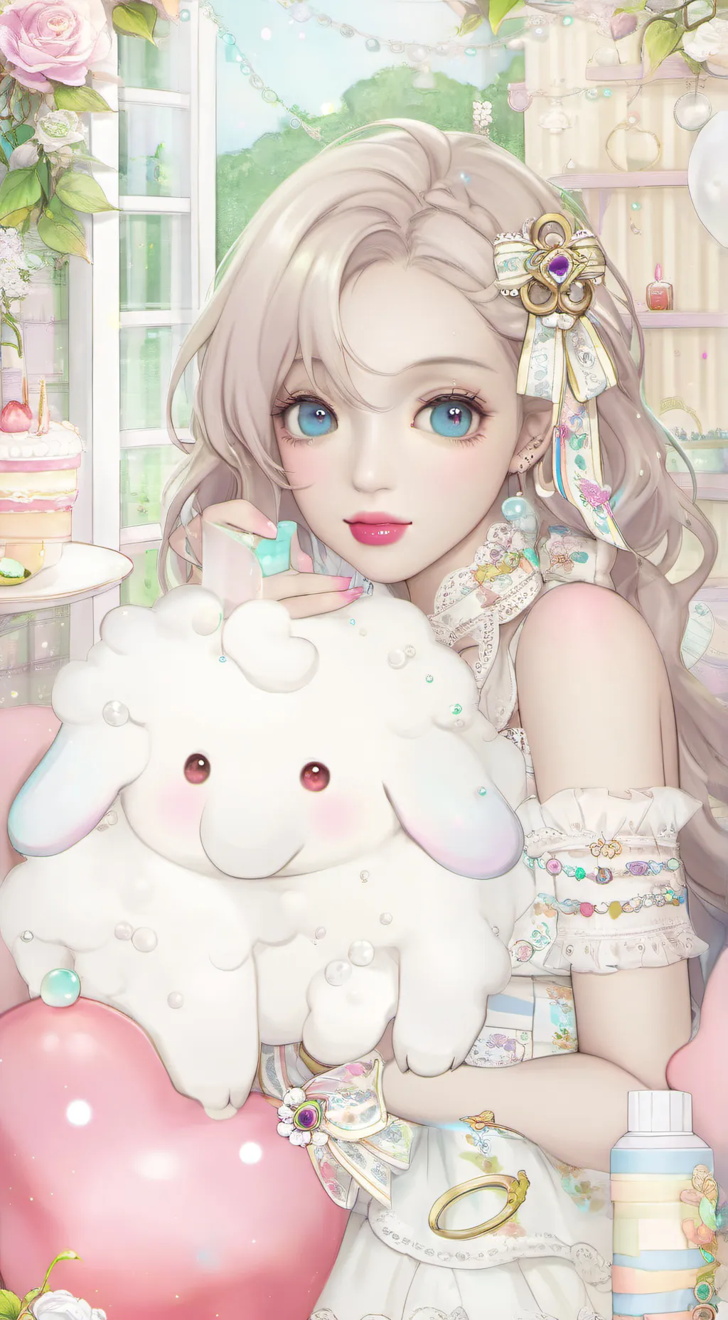ai character: kitty  background