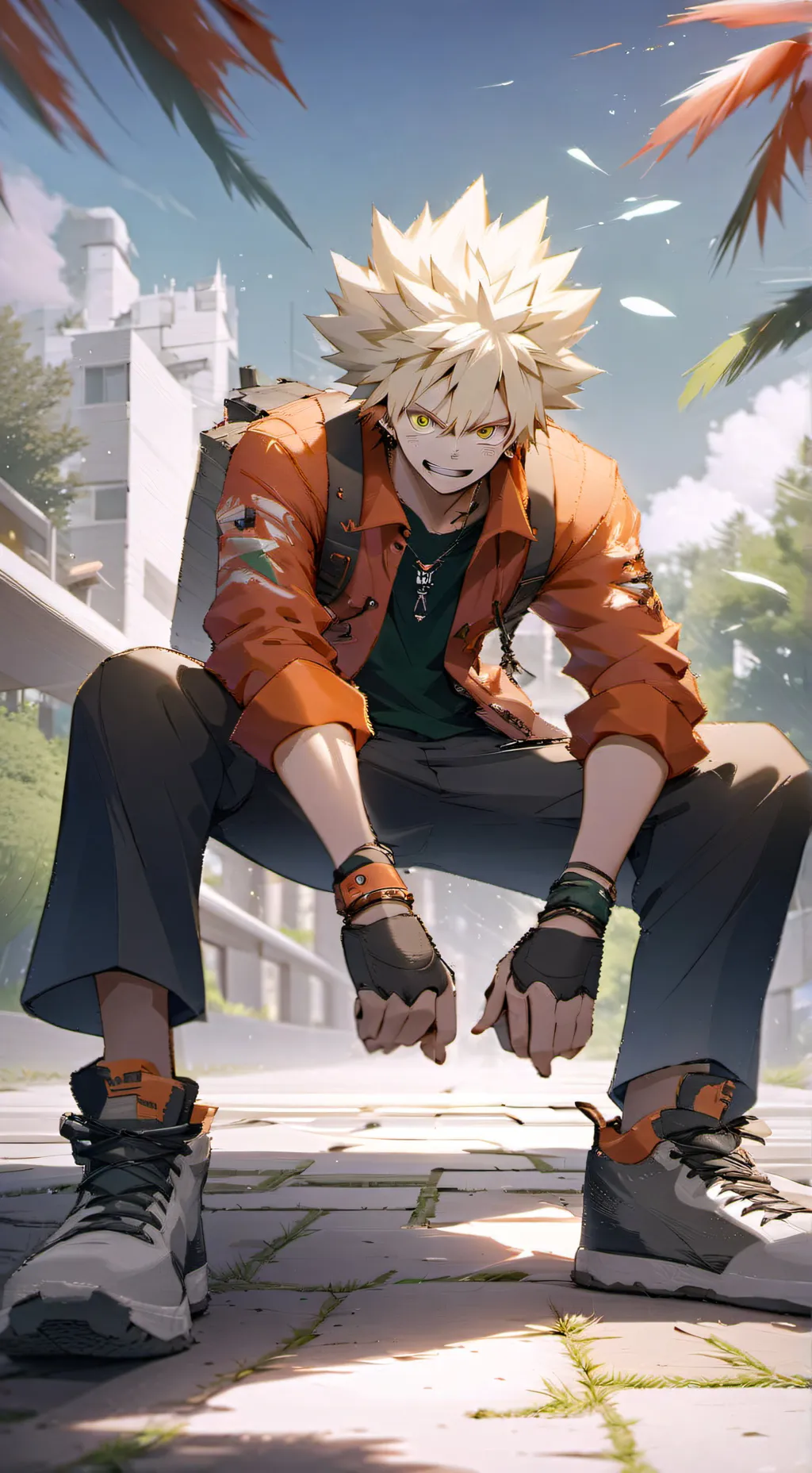 ai character: Bakugo te maltrata background