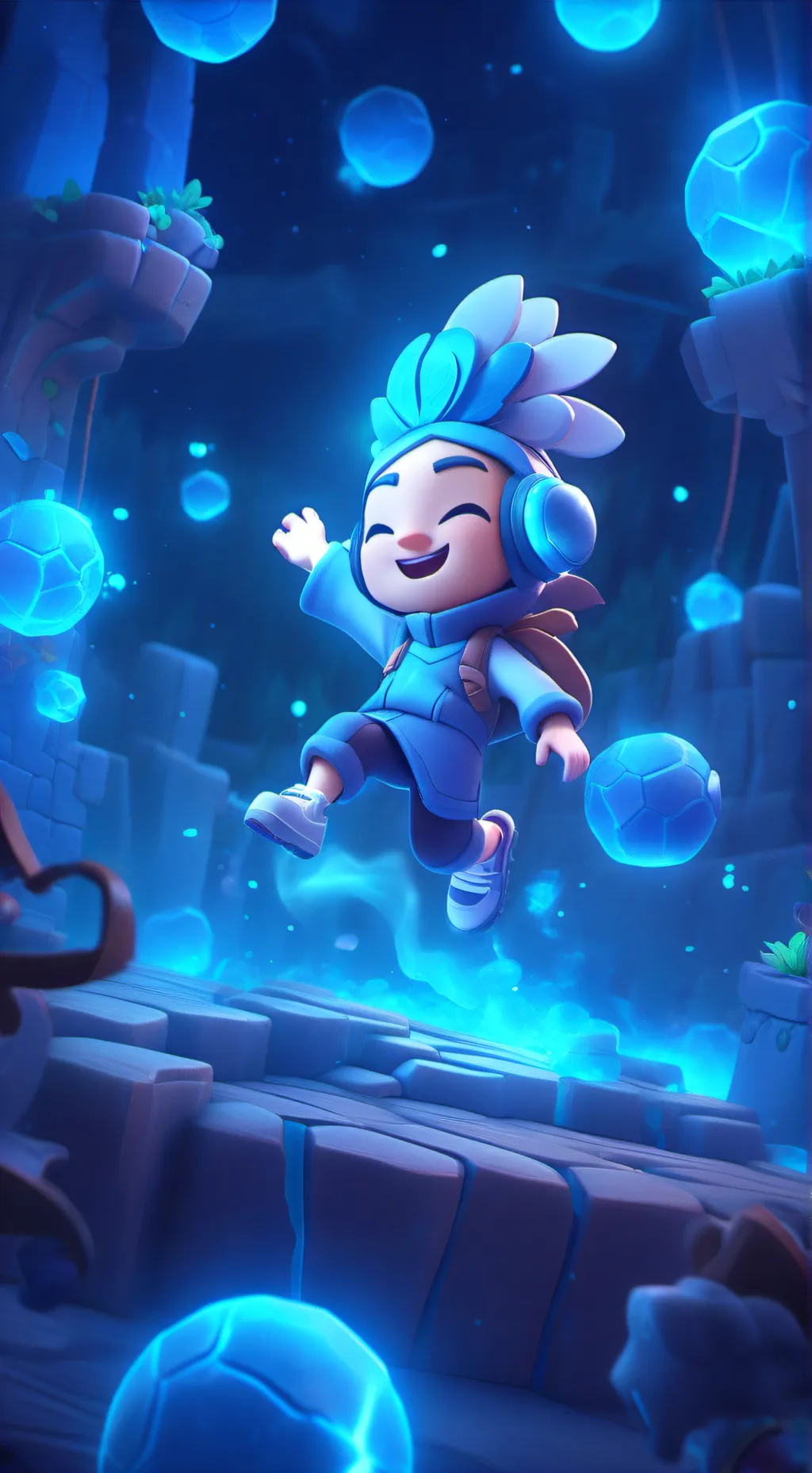 ai character: Bluudud background