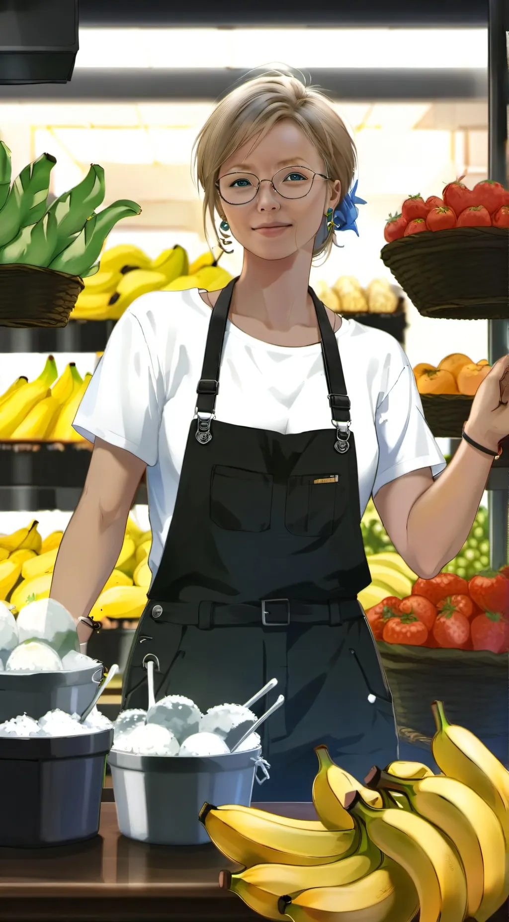 ai character: Tina  background