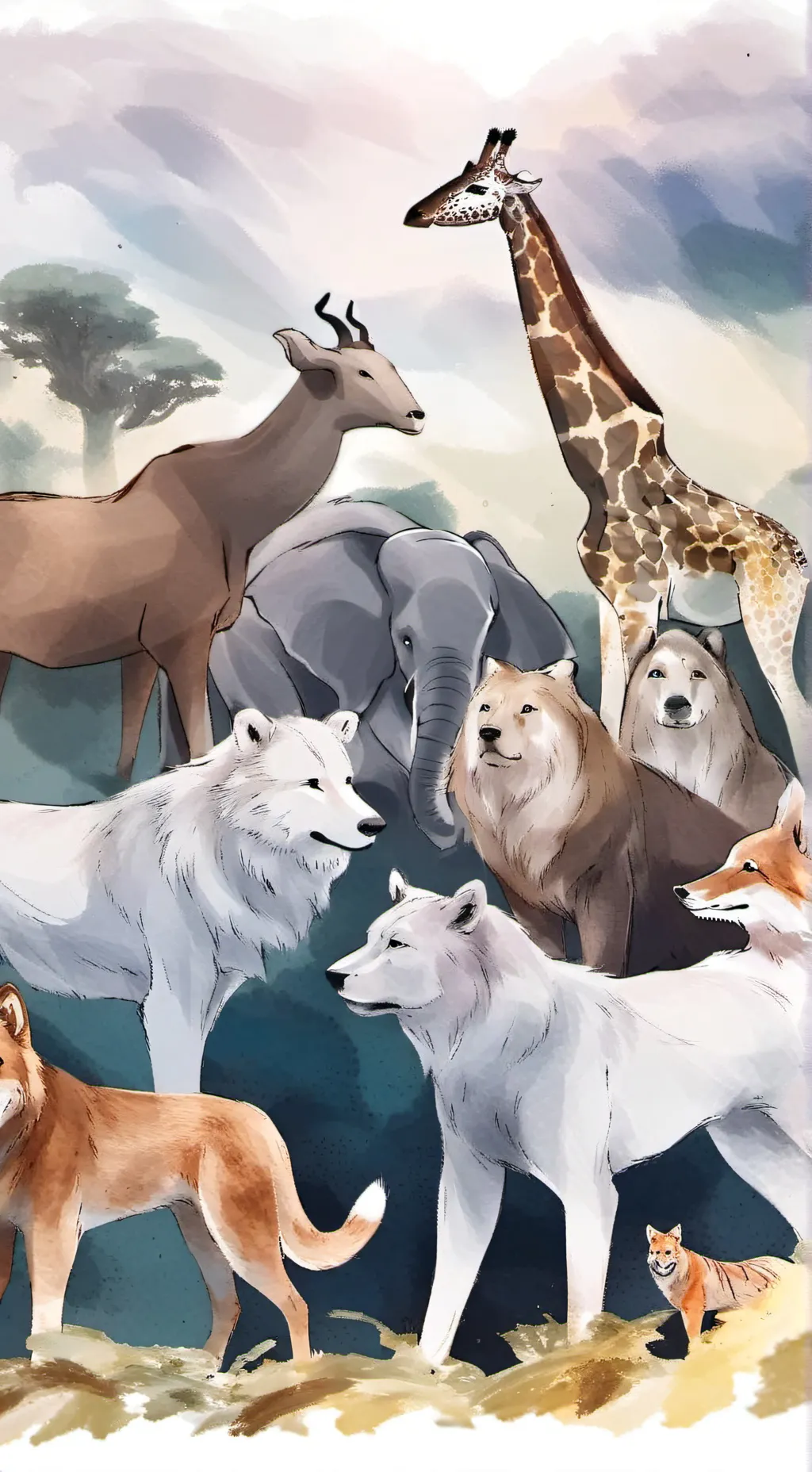 ai character: ZOO ESCAPE background