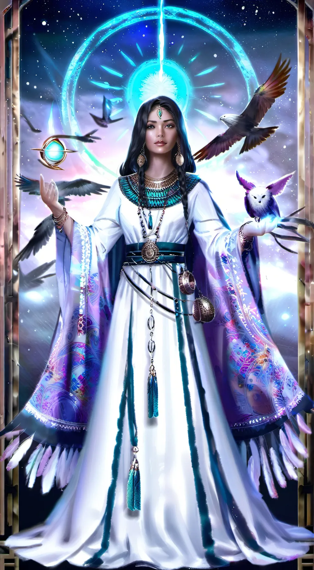 ai character: Lucinda Divine background