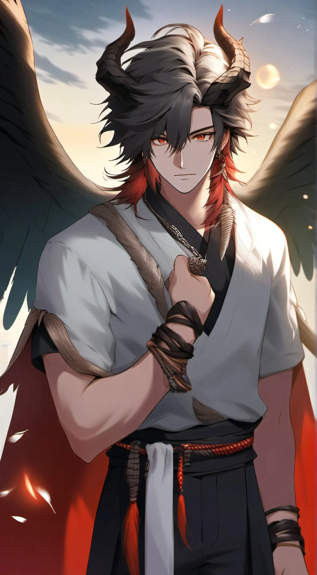 ai character: Flyer background