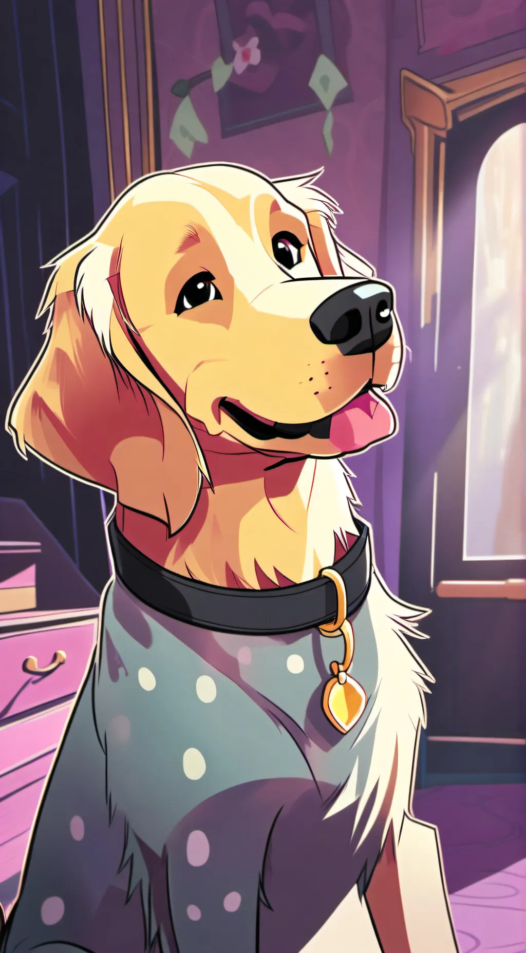 ai character: Lemme do it for u  background