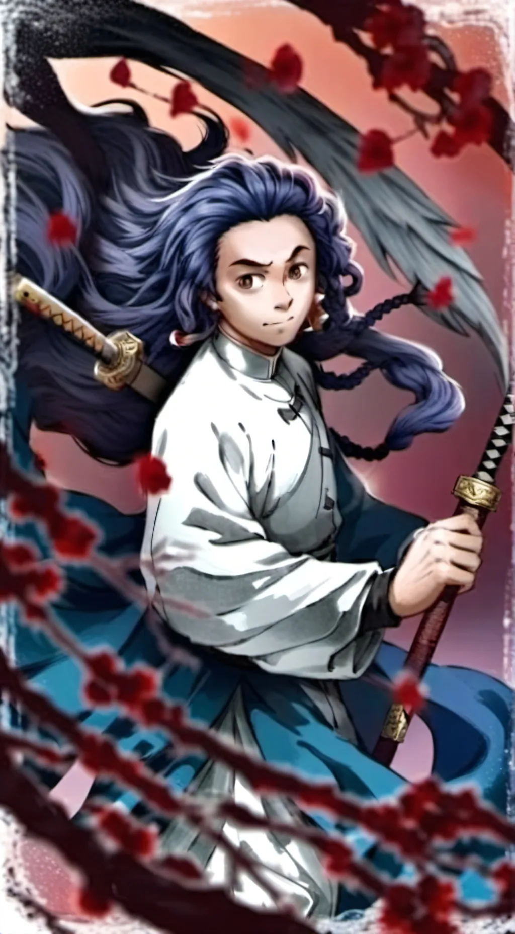 ai character: Demon slayer background