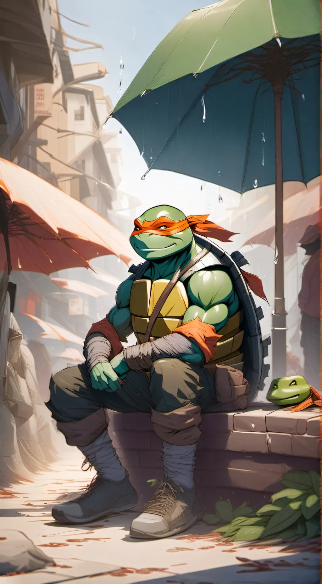 ai character: Mikey Have Fever😱🤒 background