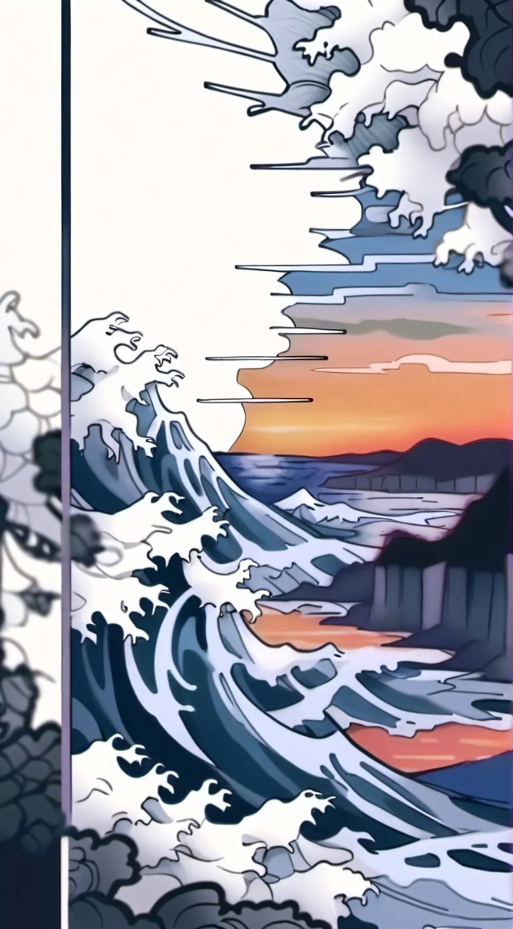 ai character: still water  background