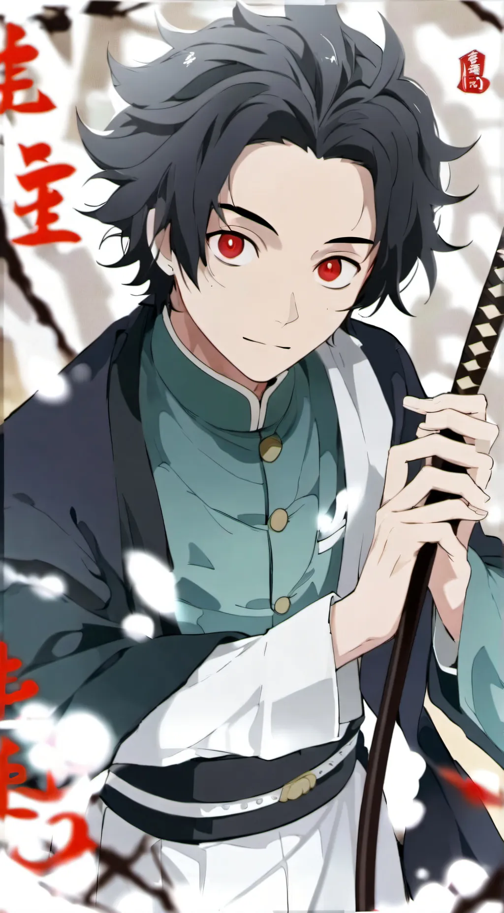 ai character: Tanjiro Kamado background