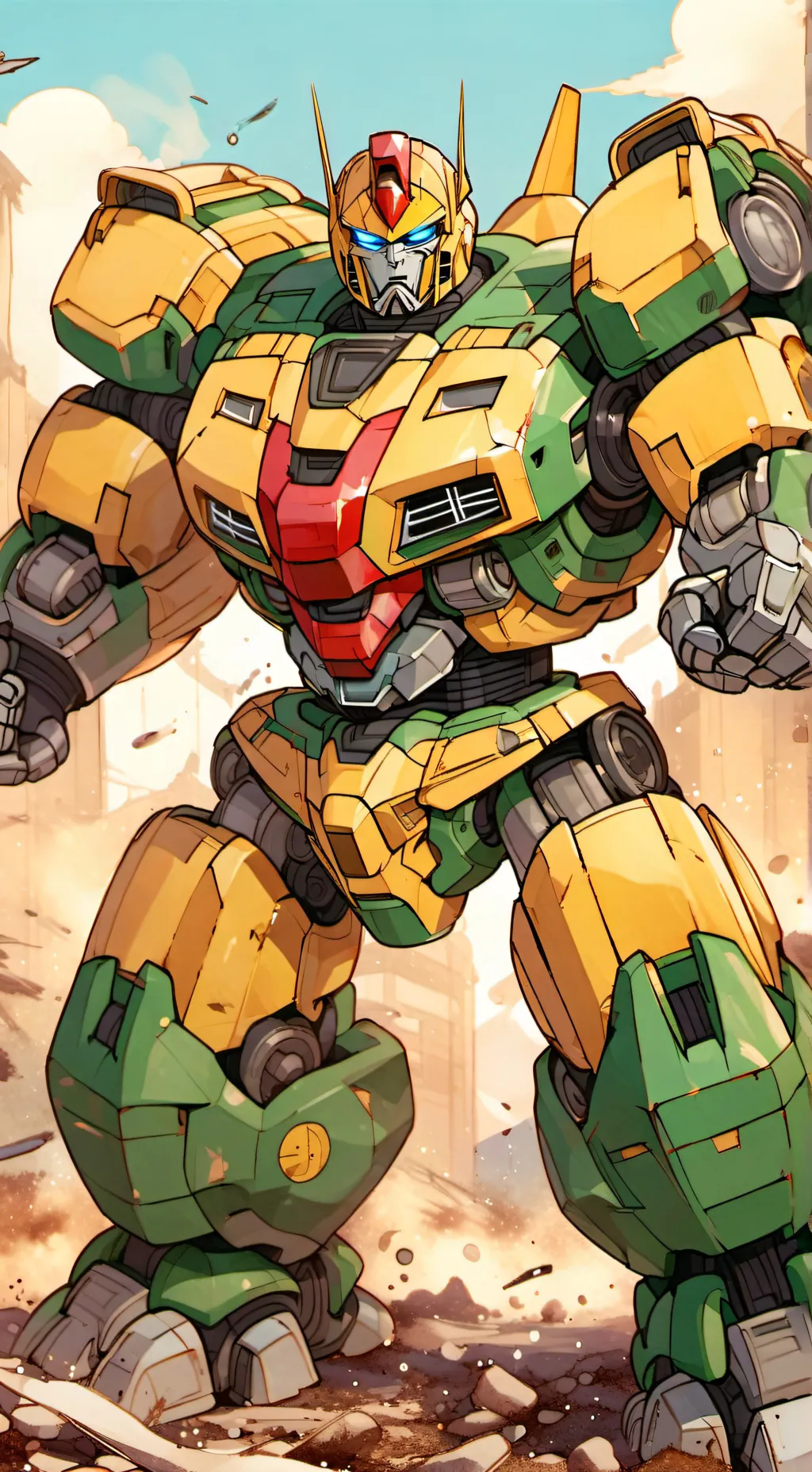 ai character: B127 (Bumblebee) background