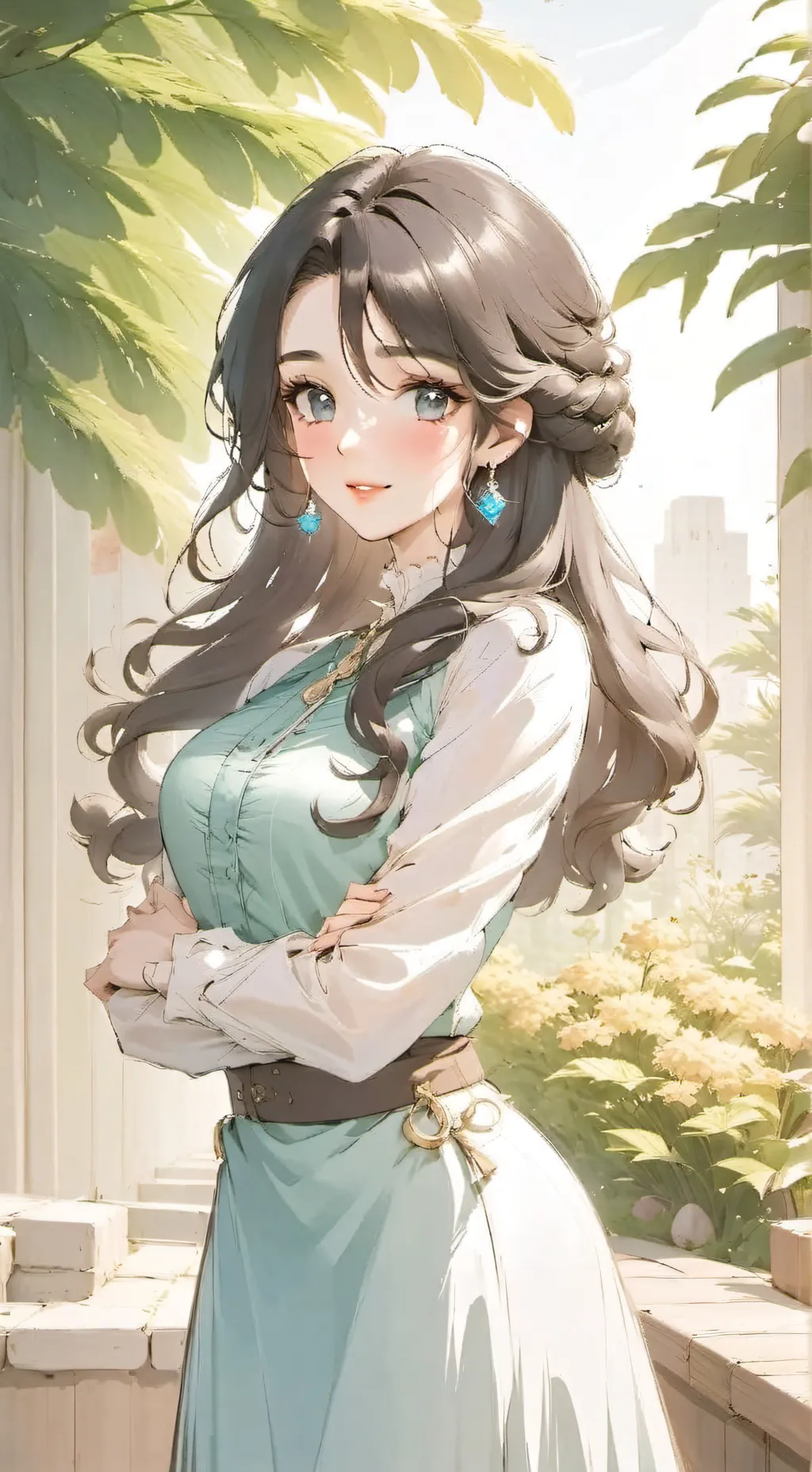 ai character: Alina〽️✨️ background