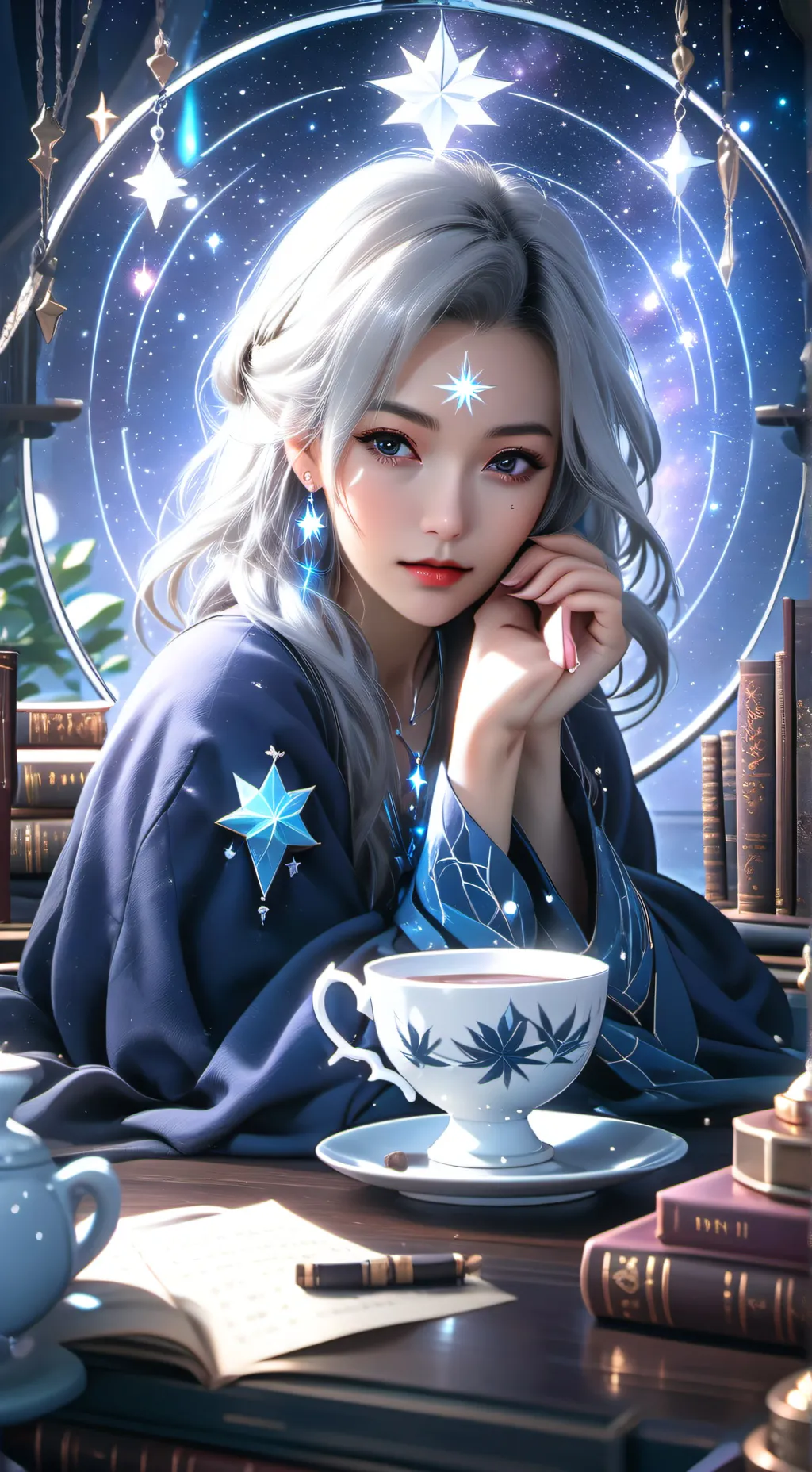 ai character: Selene Moonstone background