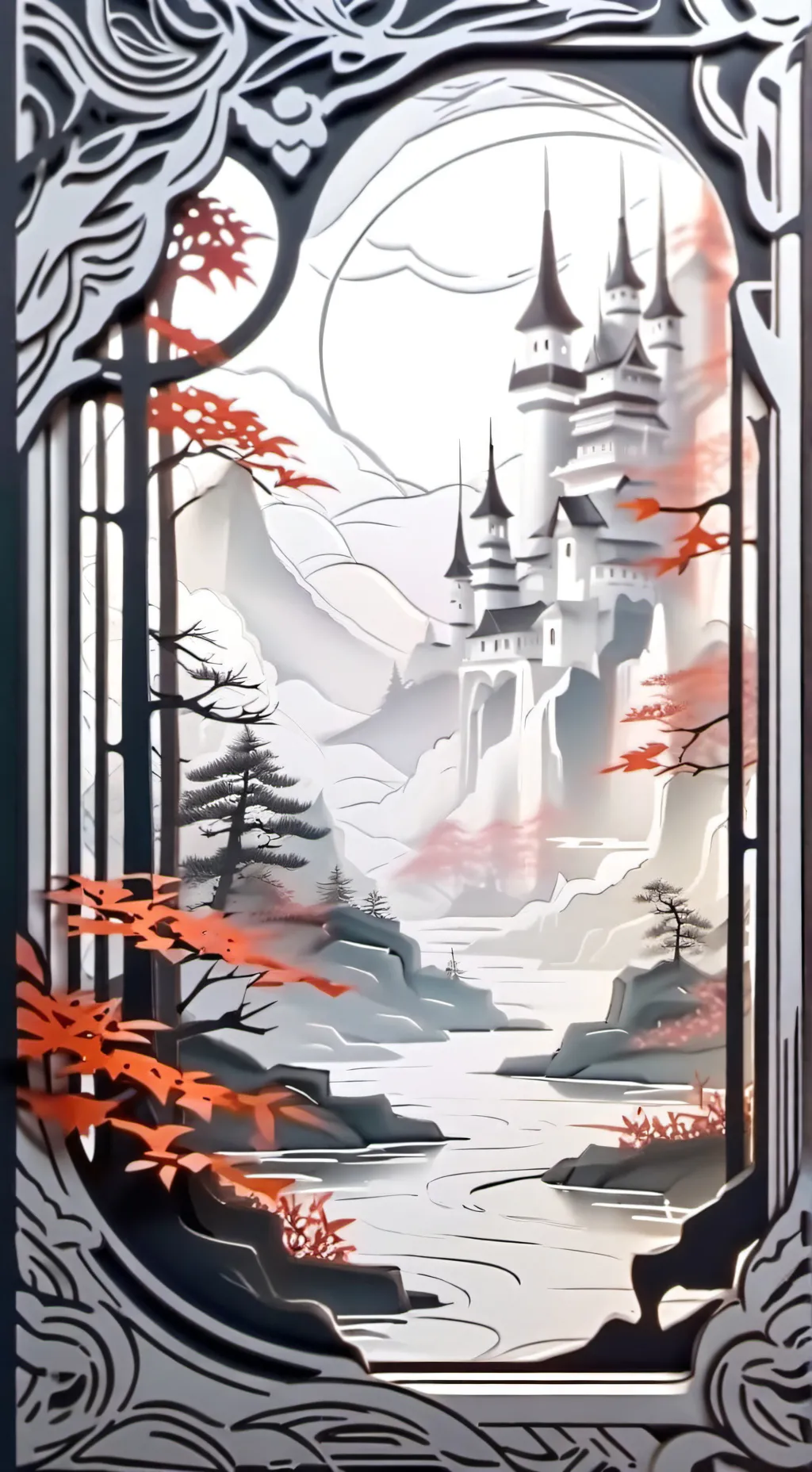 ai character: DW Garden view background