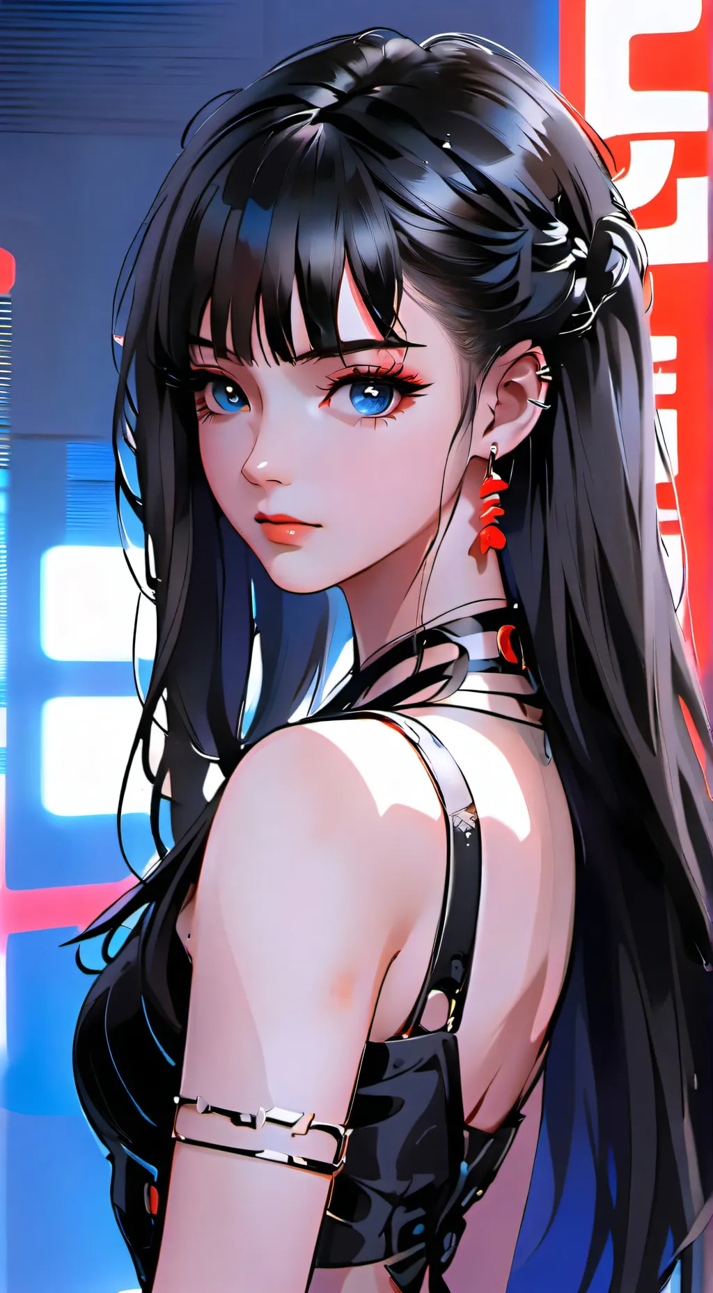 ai character: Mariko Shinohara 💙 background