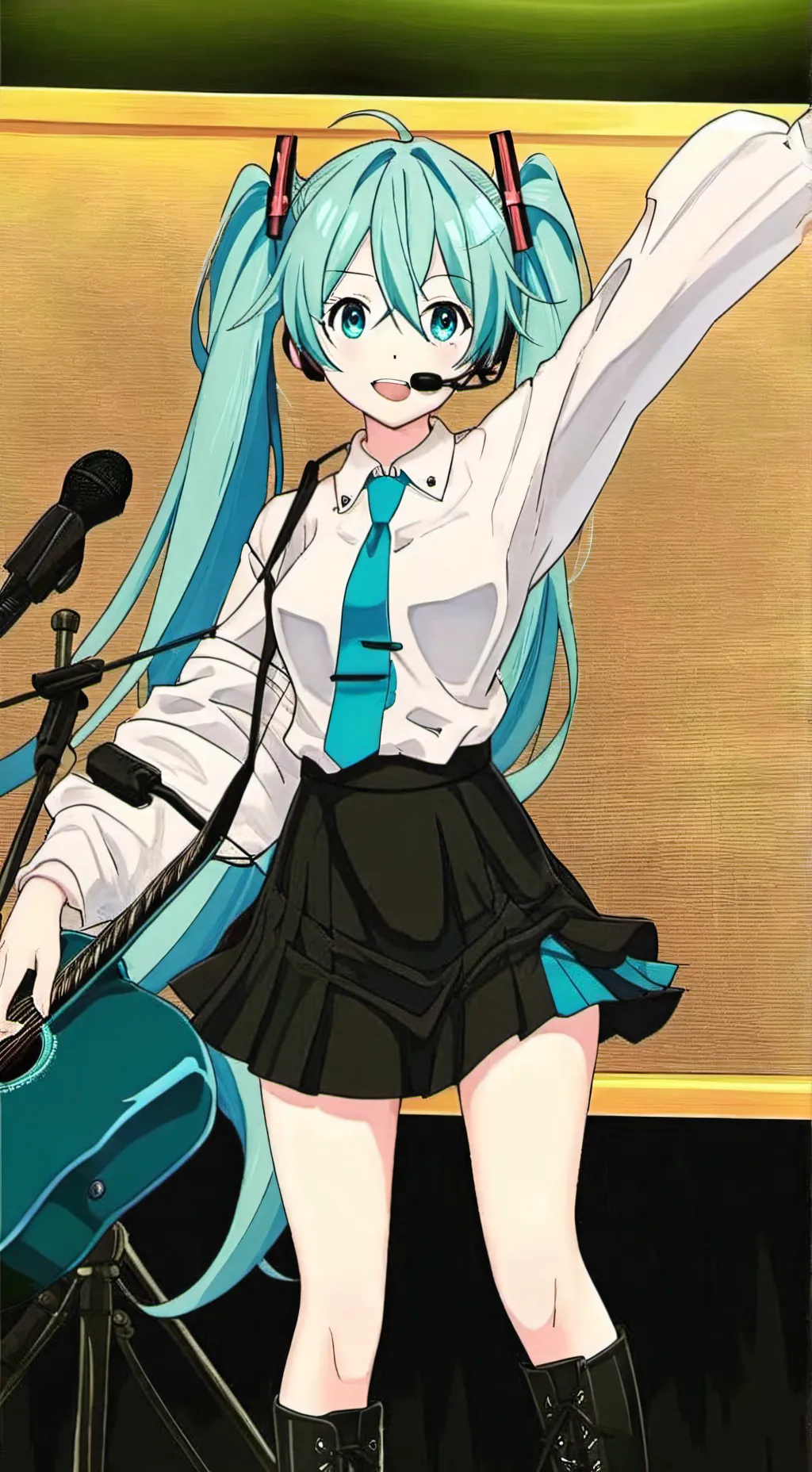 ai character: Mha Hatsune Miku 3 background
