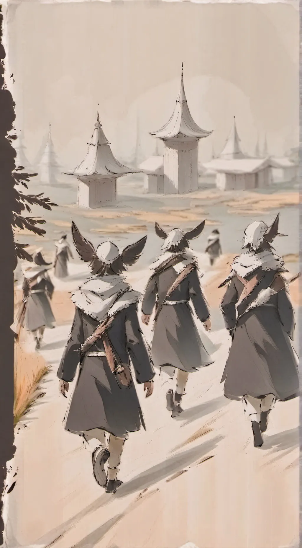 ai character: estoy en tu cerro  background