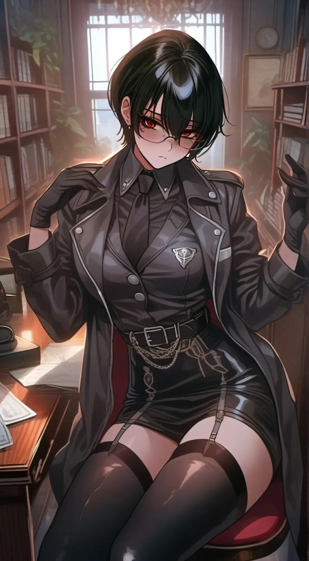 ai character: Hella weis background