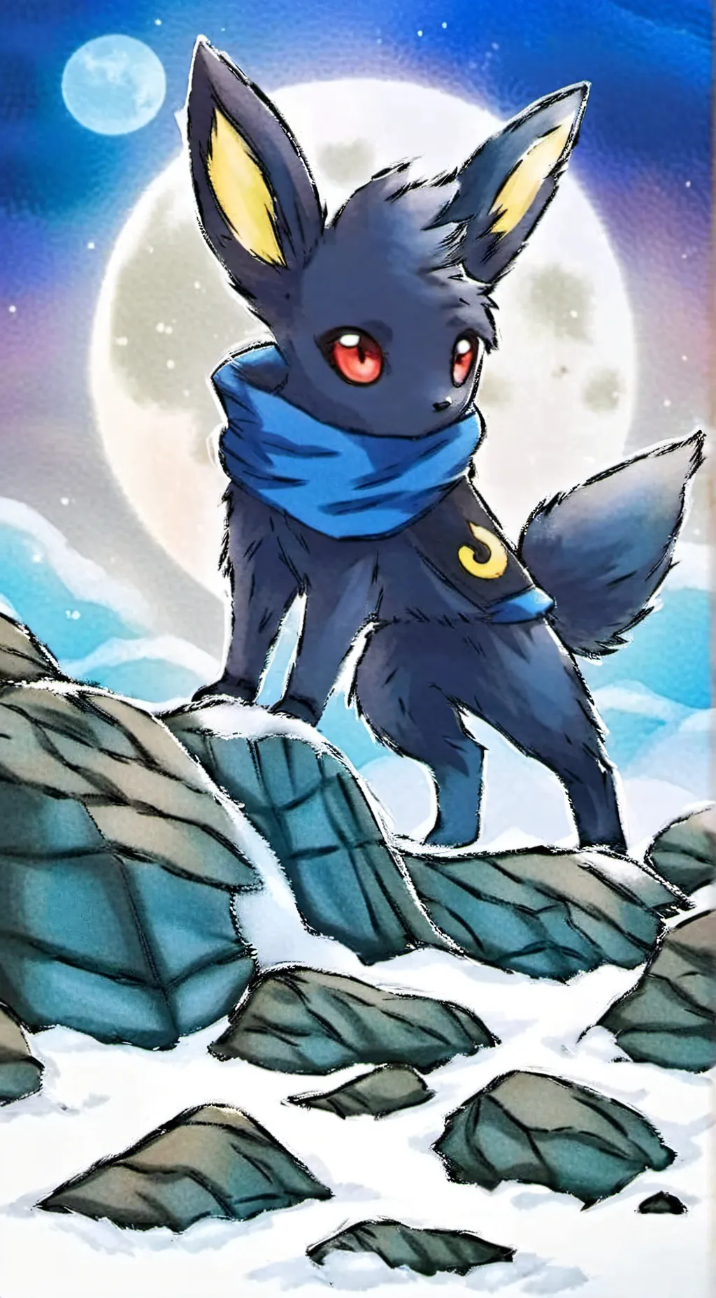 ai character: Umbreon background