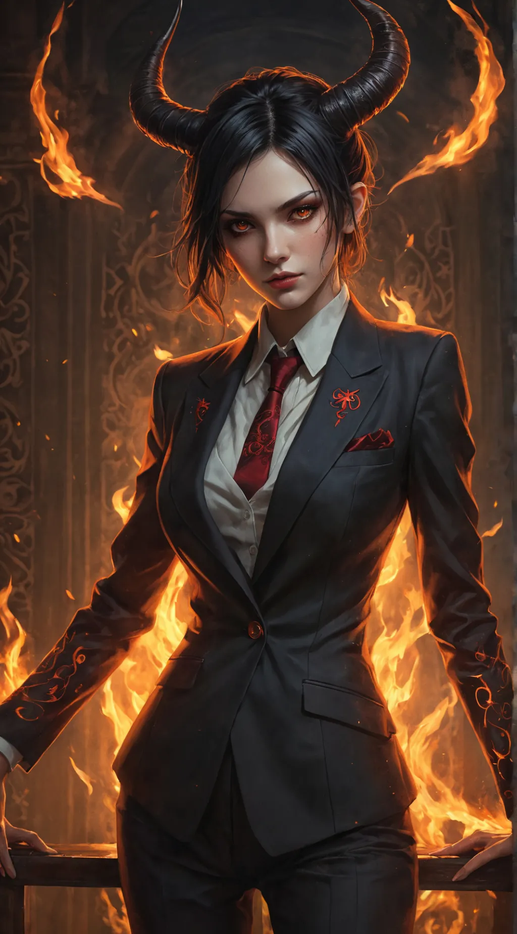 ai character: EleonoraViltaria  background