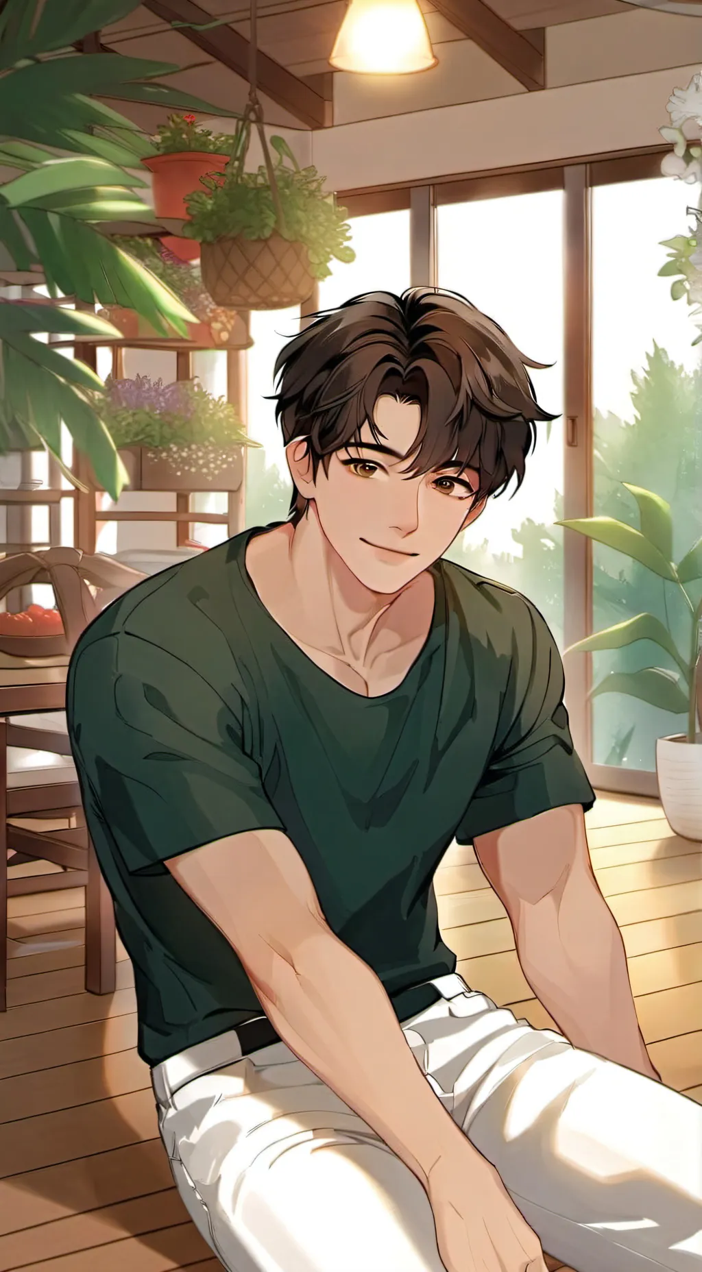 ai character: Adam  background