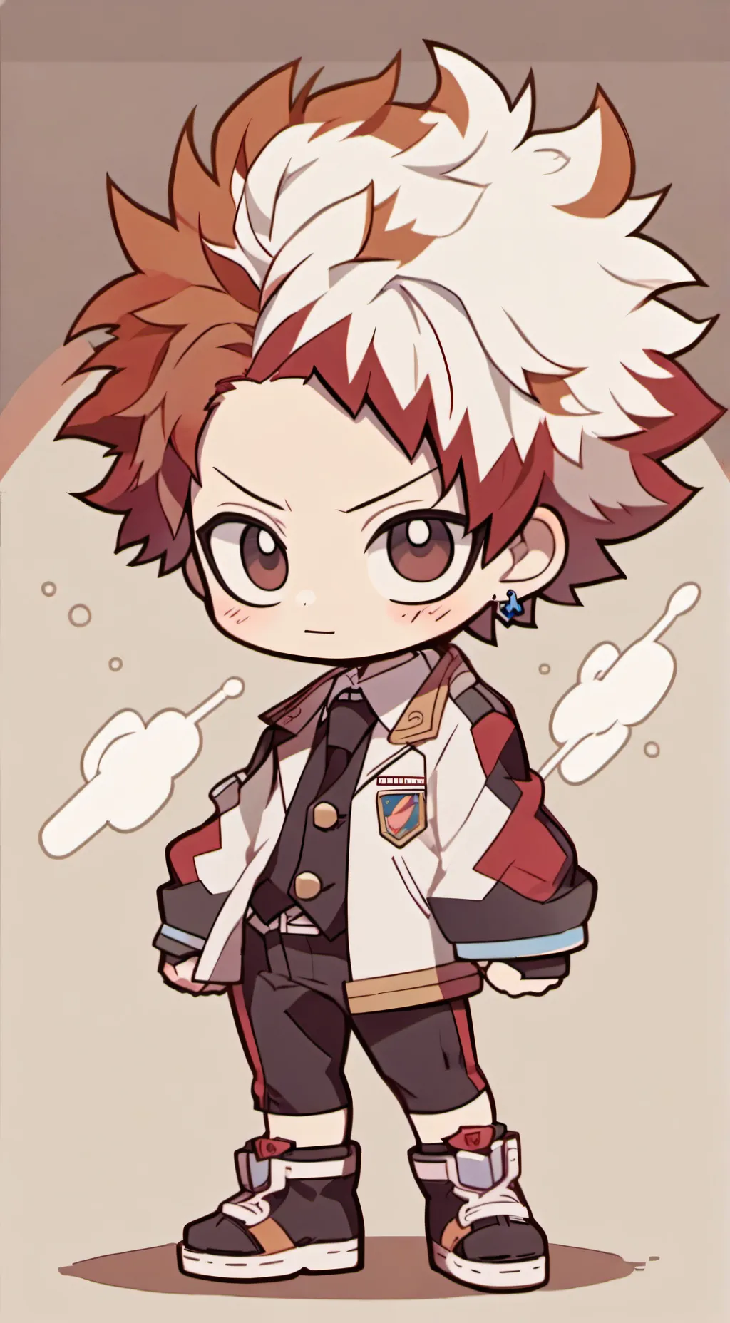 ai character: Mha & Smile dog background