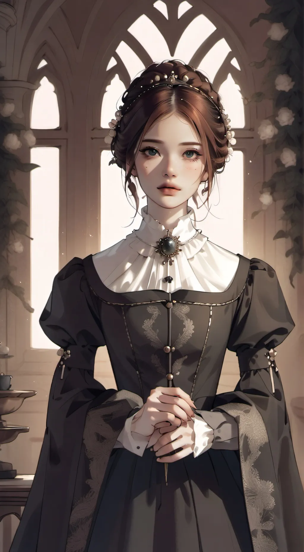 ai character: Evelyn background